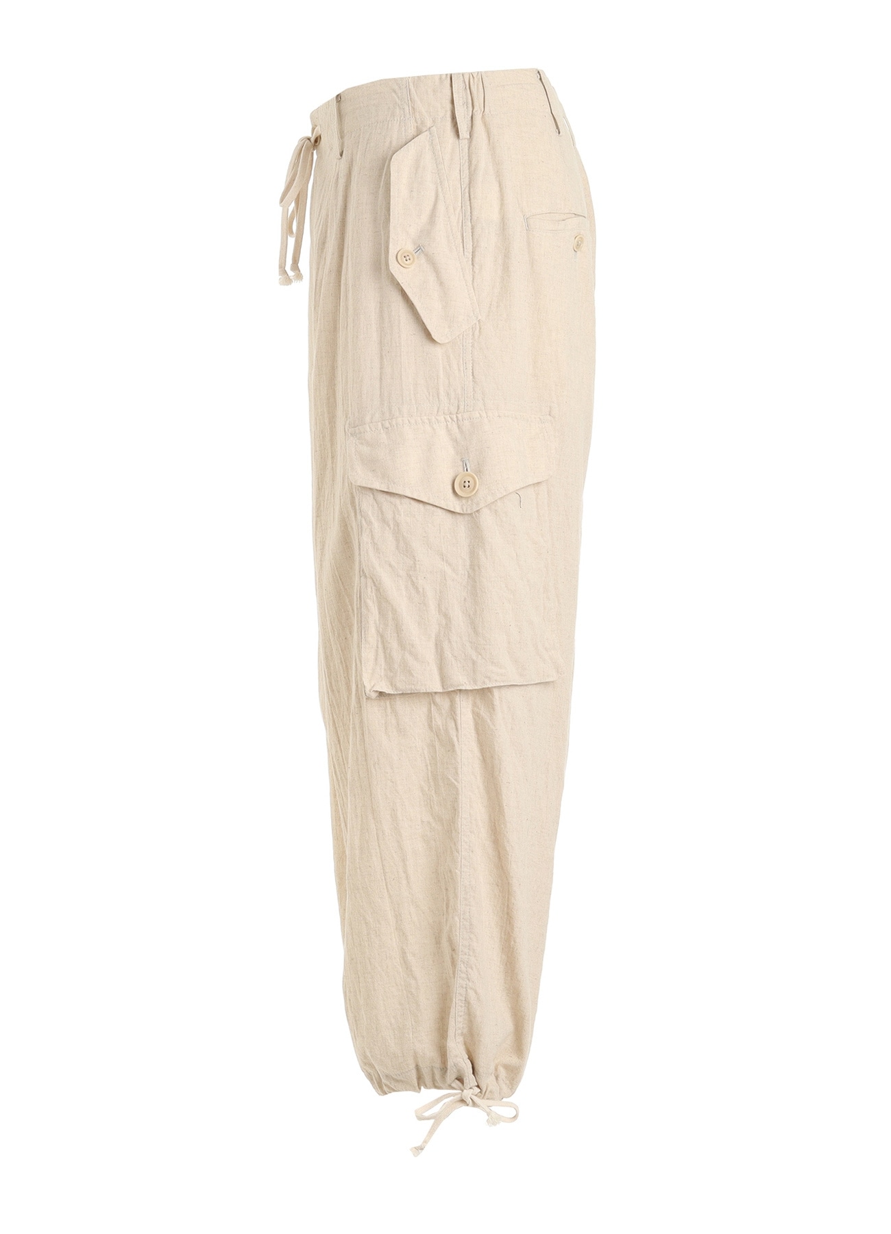 Cotton-Linen Poplin CARGO PANTS