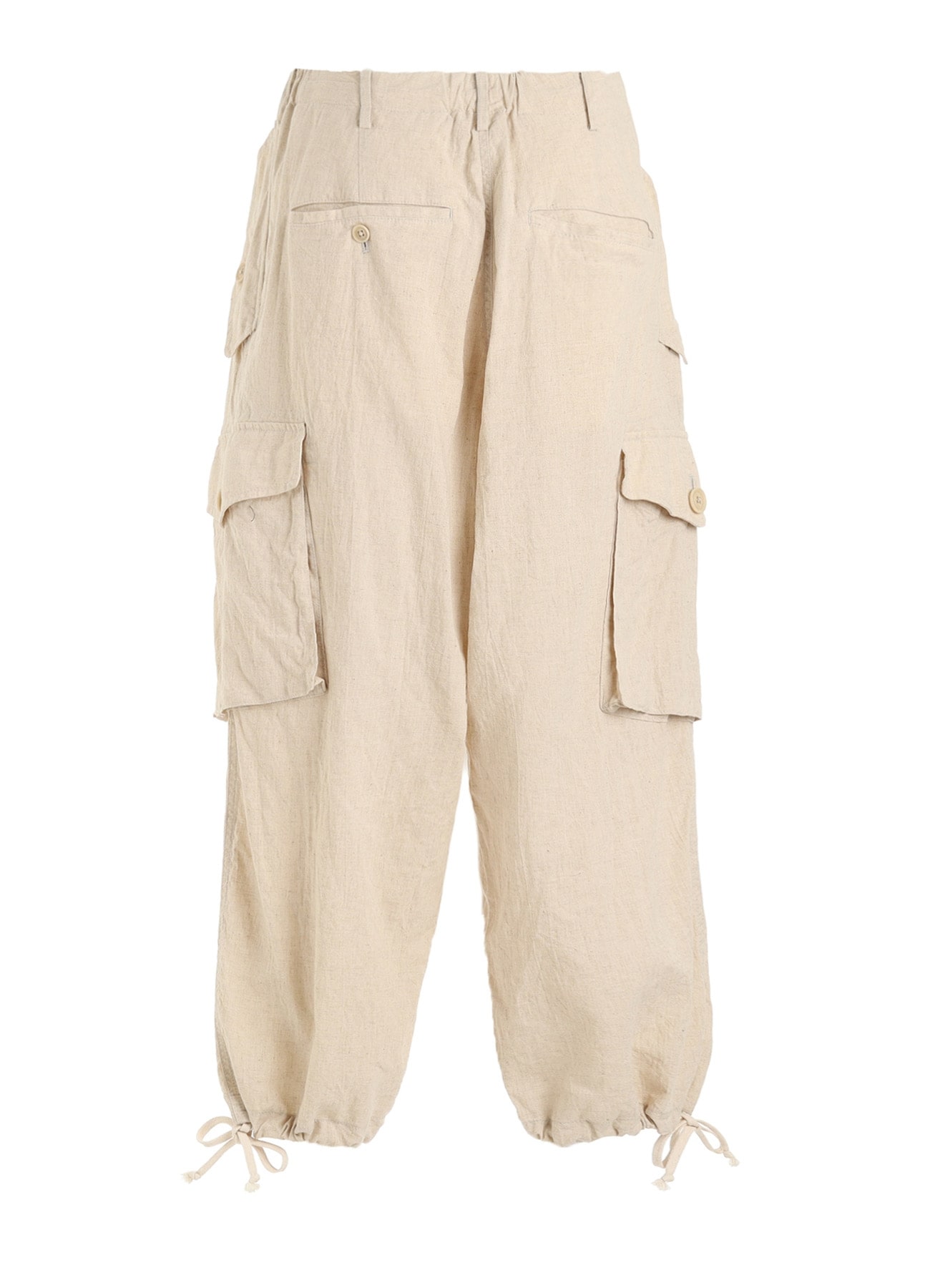 Cotton-Linen Poplin CARGO PANTS