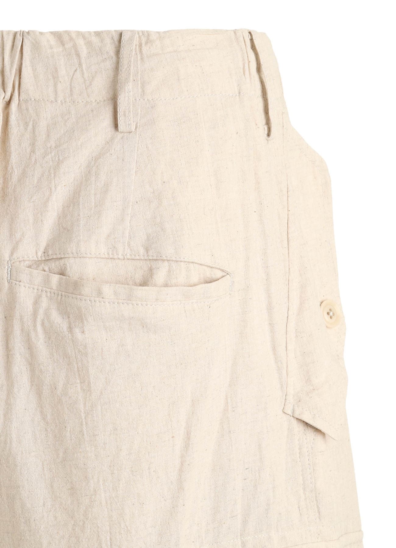 Cotton-Linen Poplin CARGO PANTS