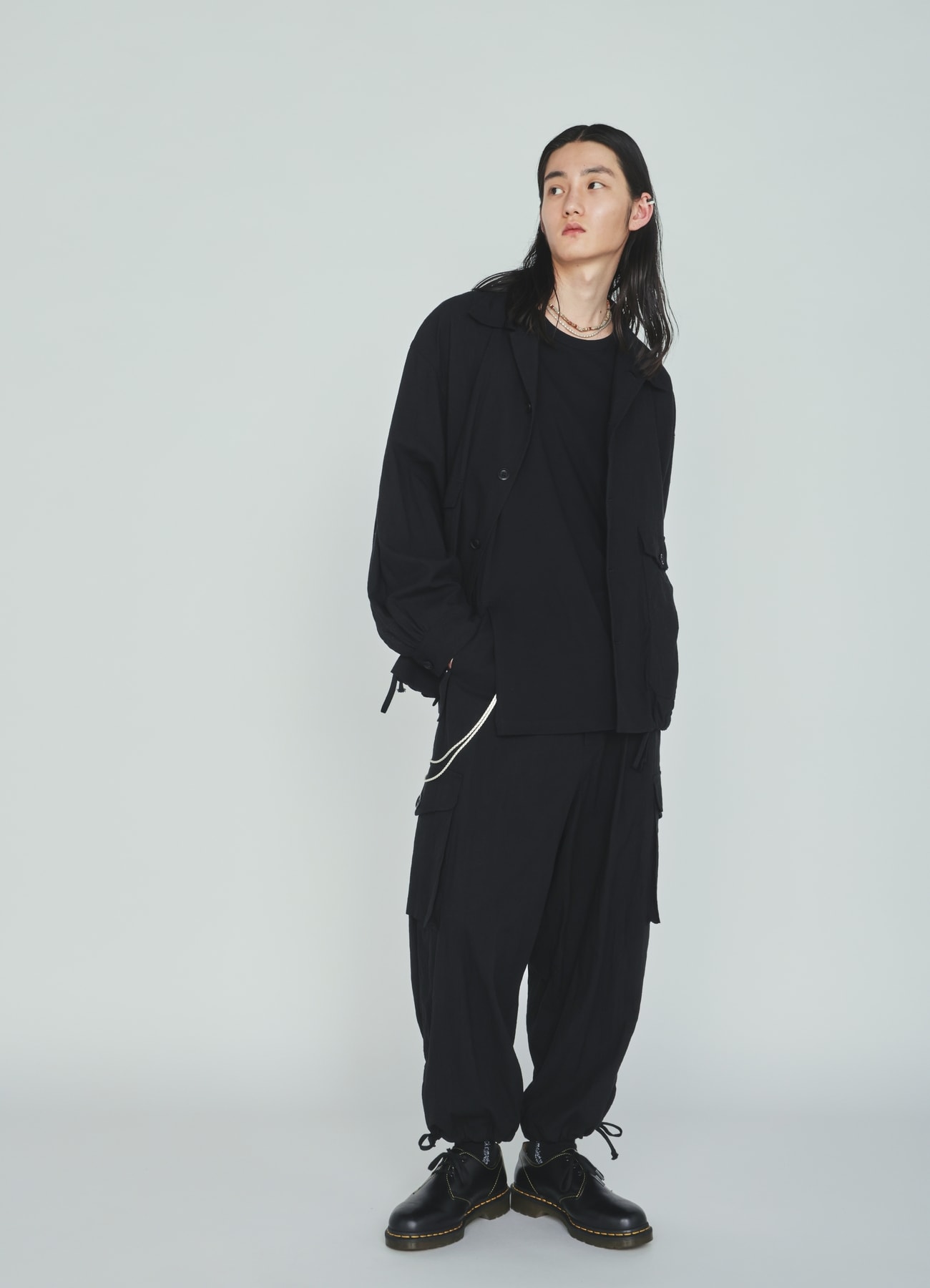 Cotton-Linen Poplin CARGO PANTS