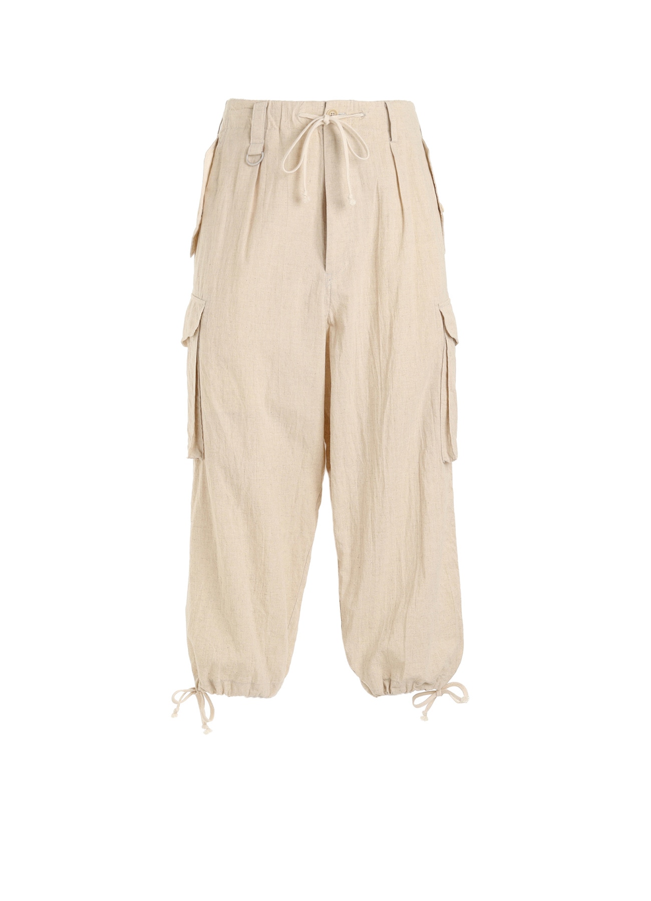 Cotton-Linen Poplin CARGO PANTS