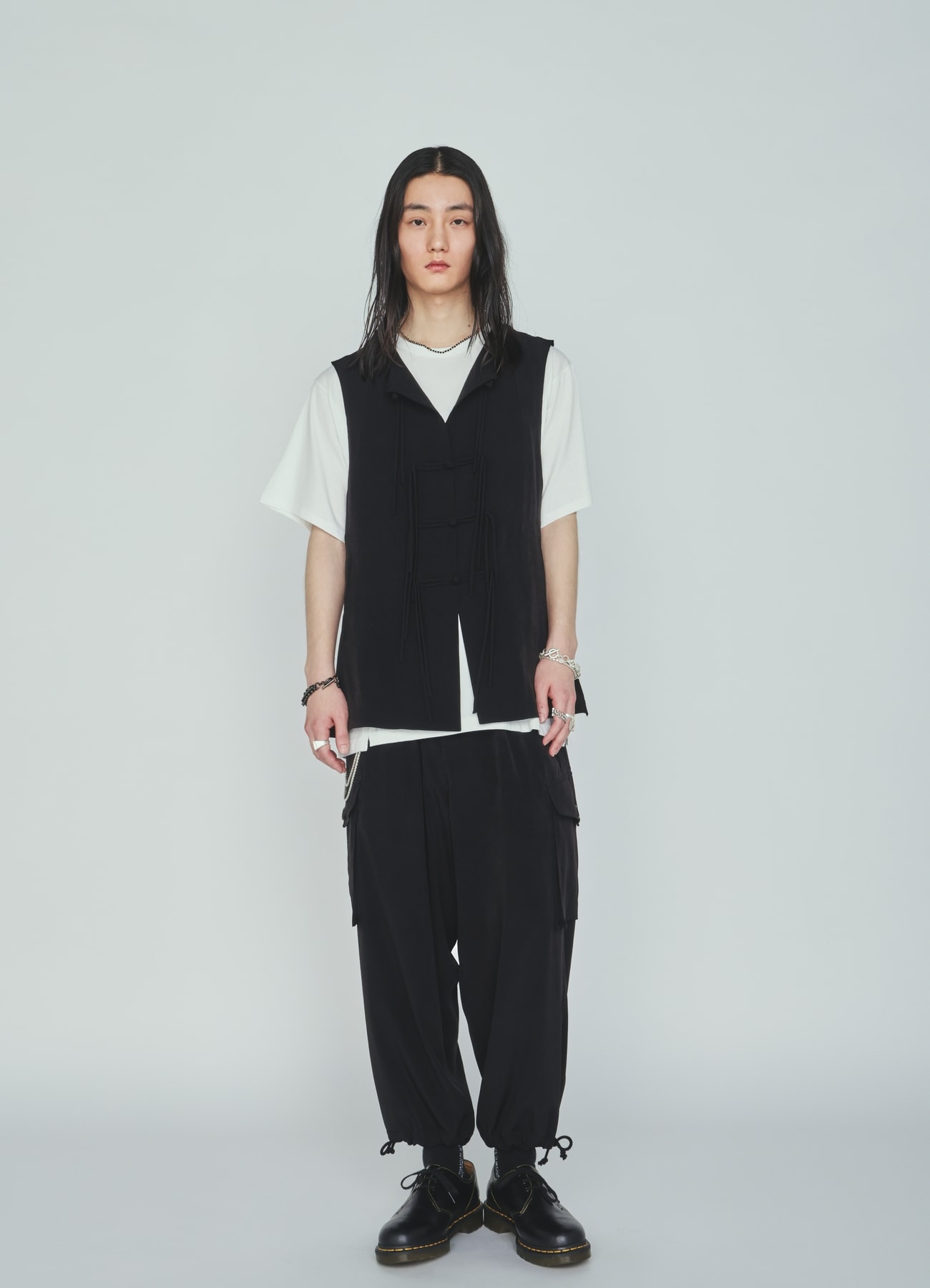 CREPE de CHINE CARGO PANTS