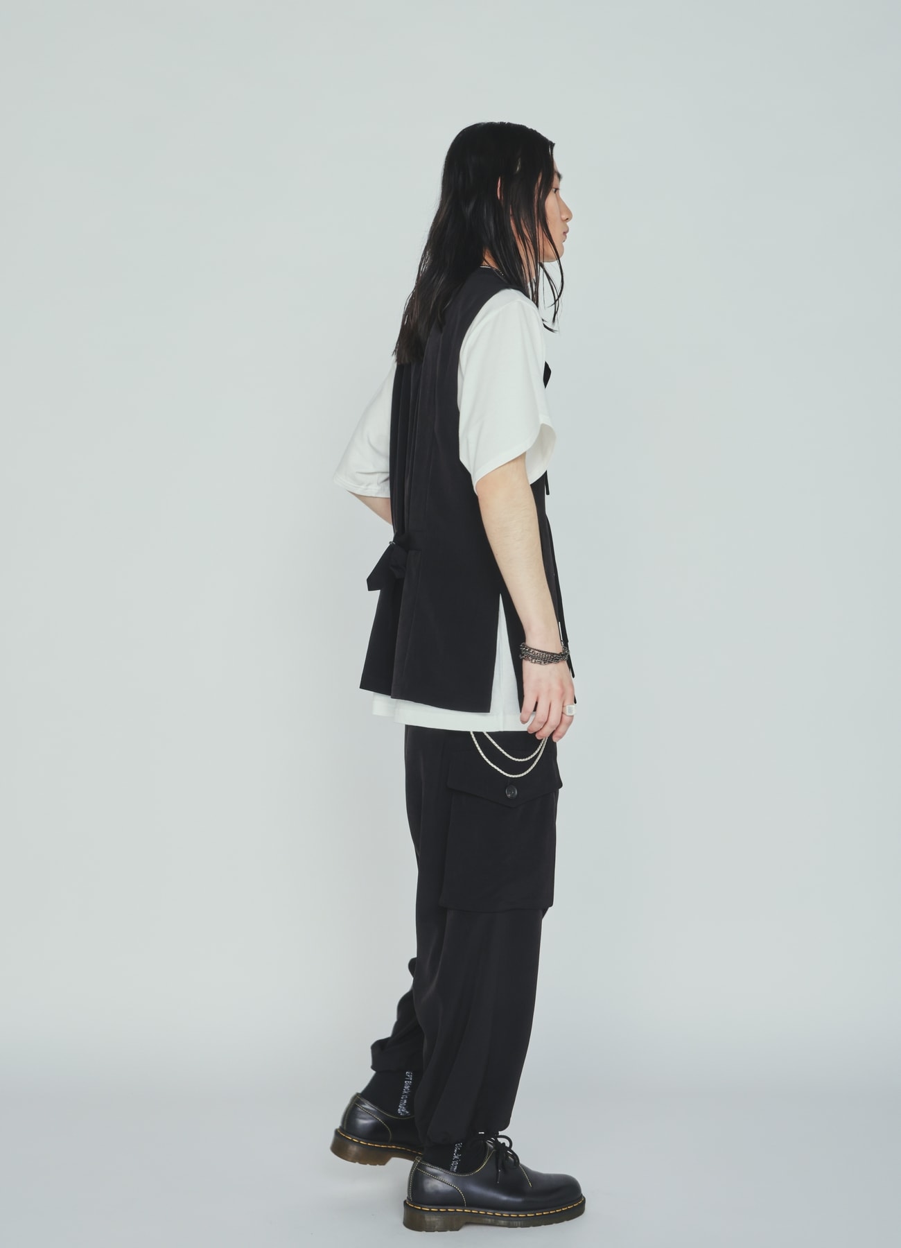 CREPE de CHINE CARGO PANTS
