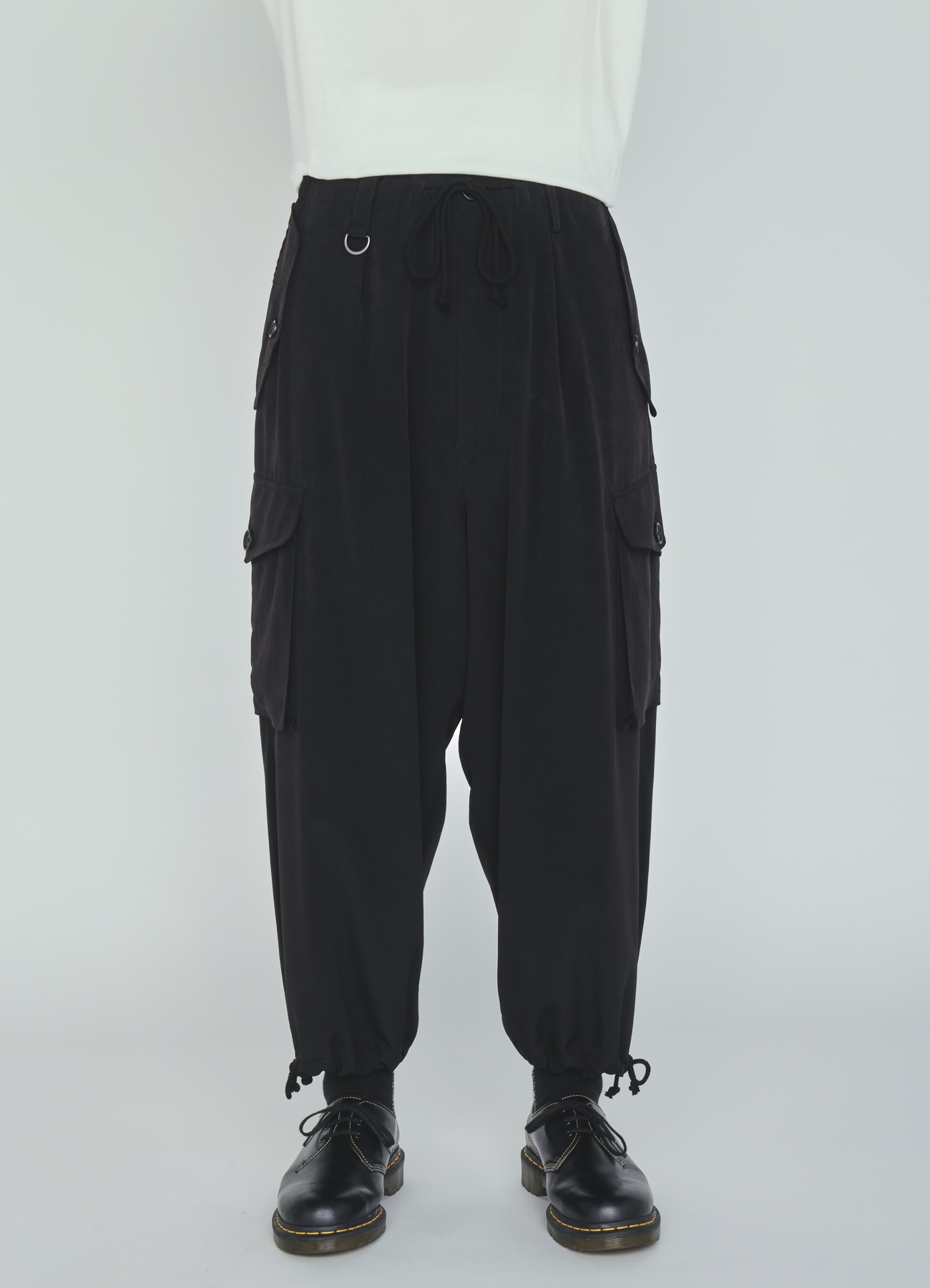 CREPE de CHINE CARGO PANTS