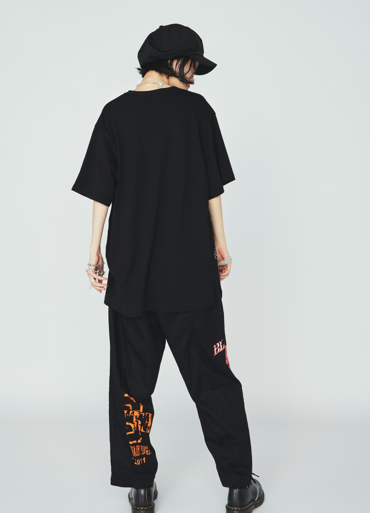 PRINTED PATCHWORK COTTON TWILL PANTS