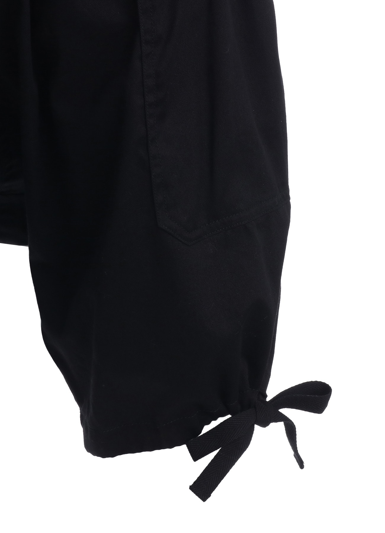 COTTON TWILL GATHERED POCKET SHORT PANTS