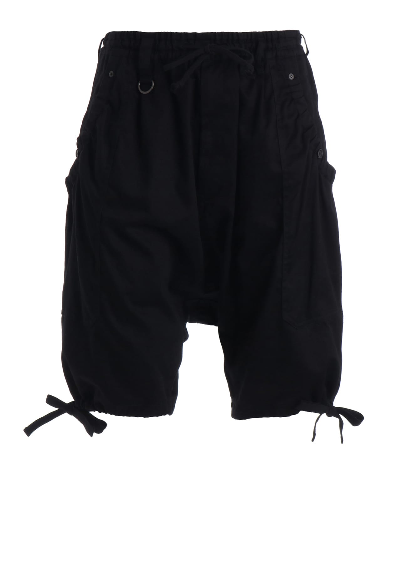 COTTON TWILL GATHERED POCKET SHORT PANTS