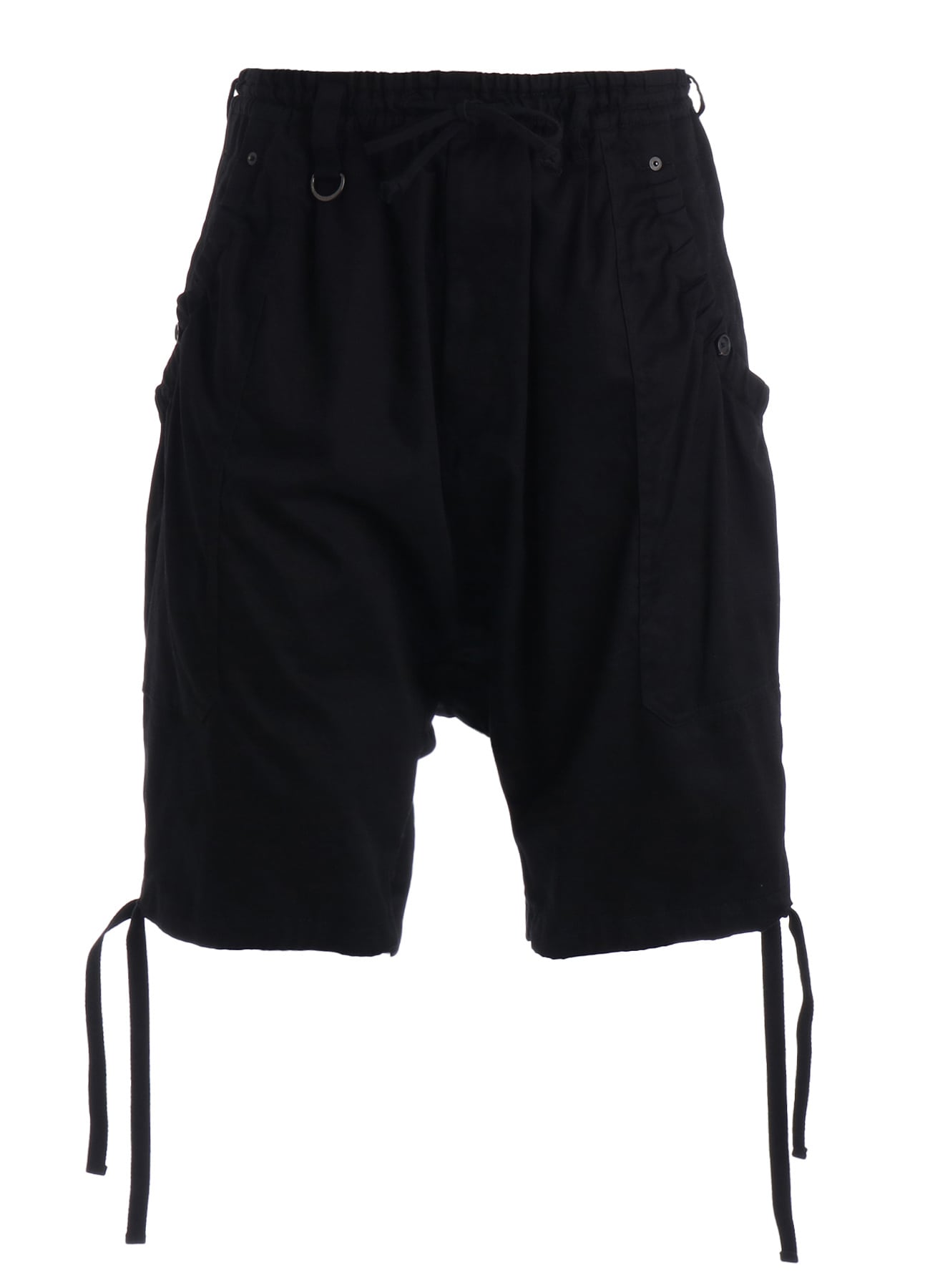 COTTON TWILL GATHERED POCKET SHORT PANTS