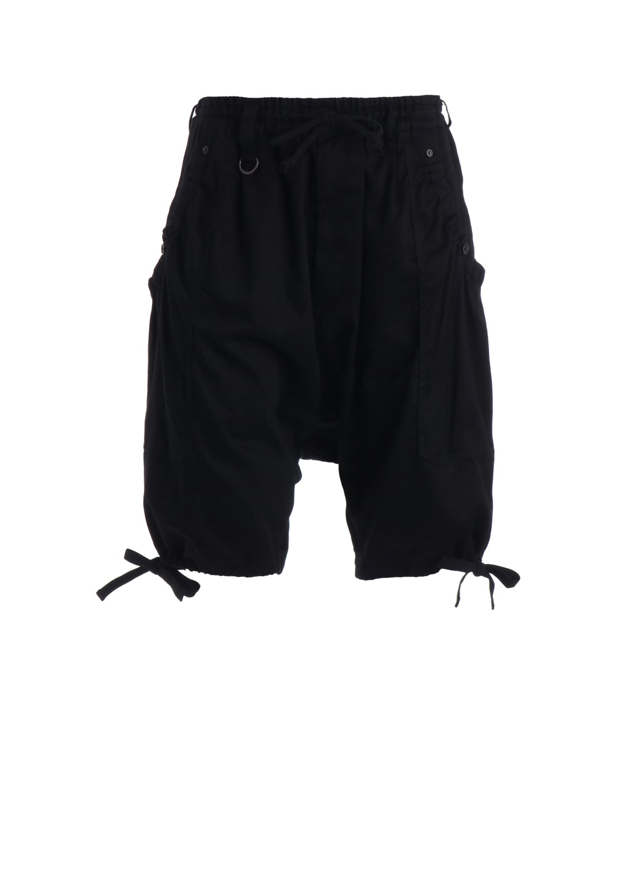 COTTON TWILL GATHERED POCKET SHORT PANTS