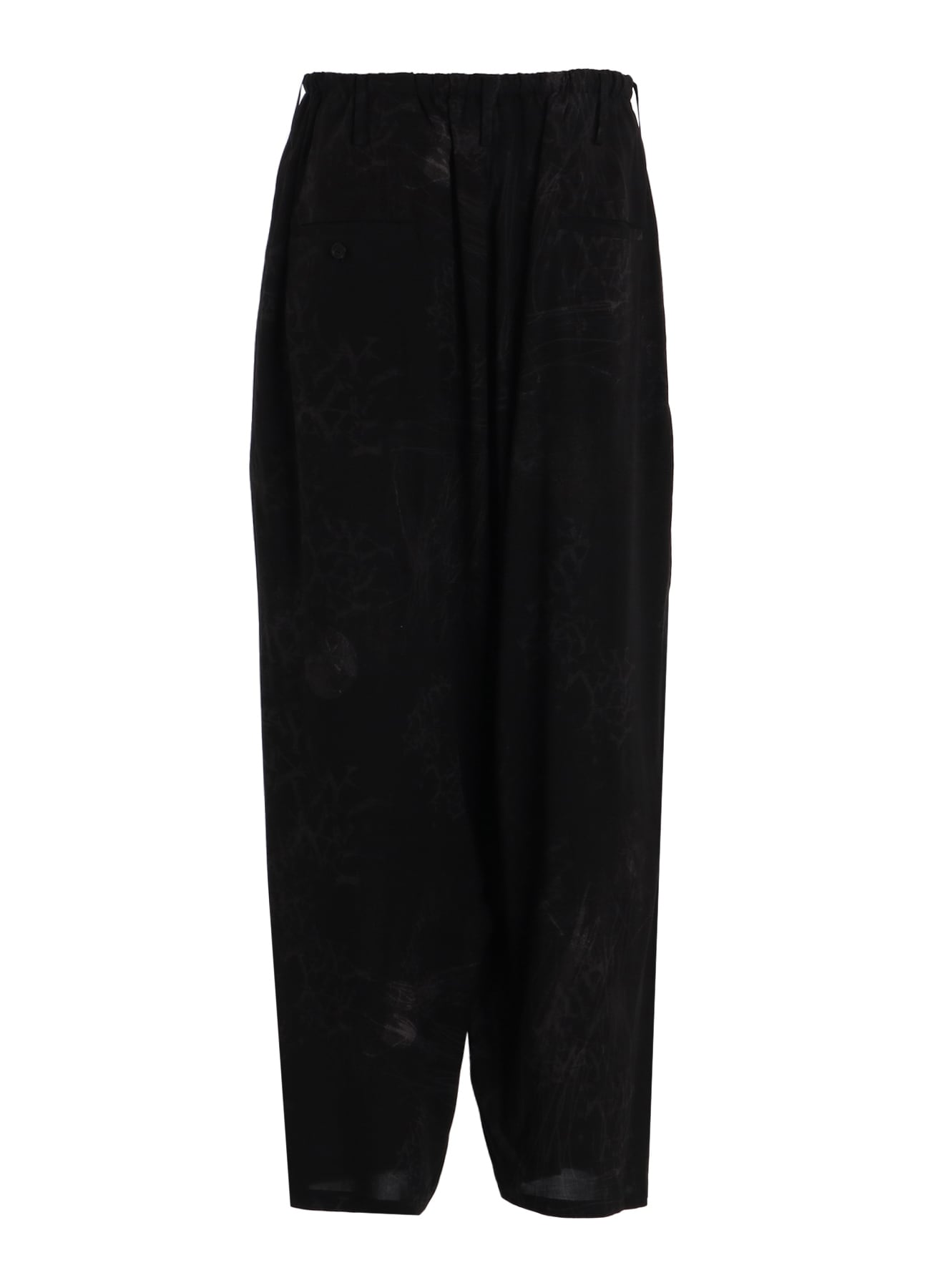 RAYON “Y” LETTER AND SUN-MOON PRINT DRAWSTRING PANTS
