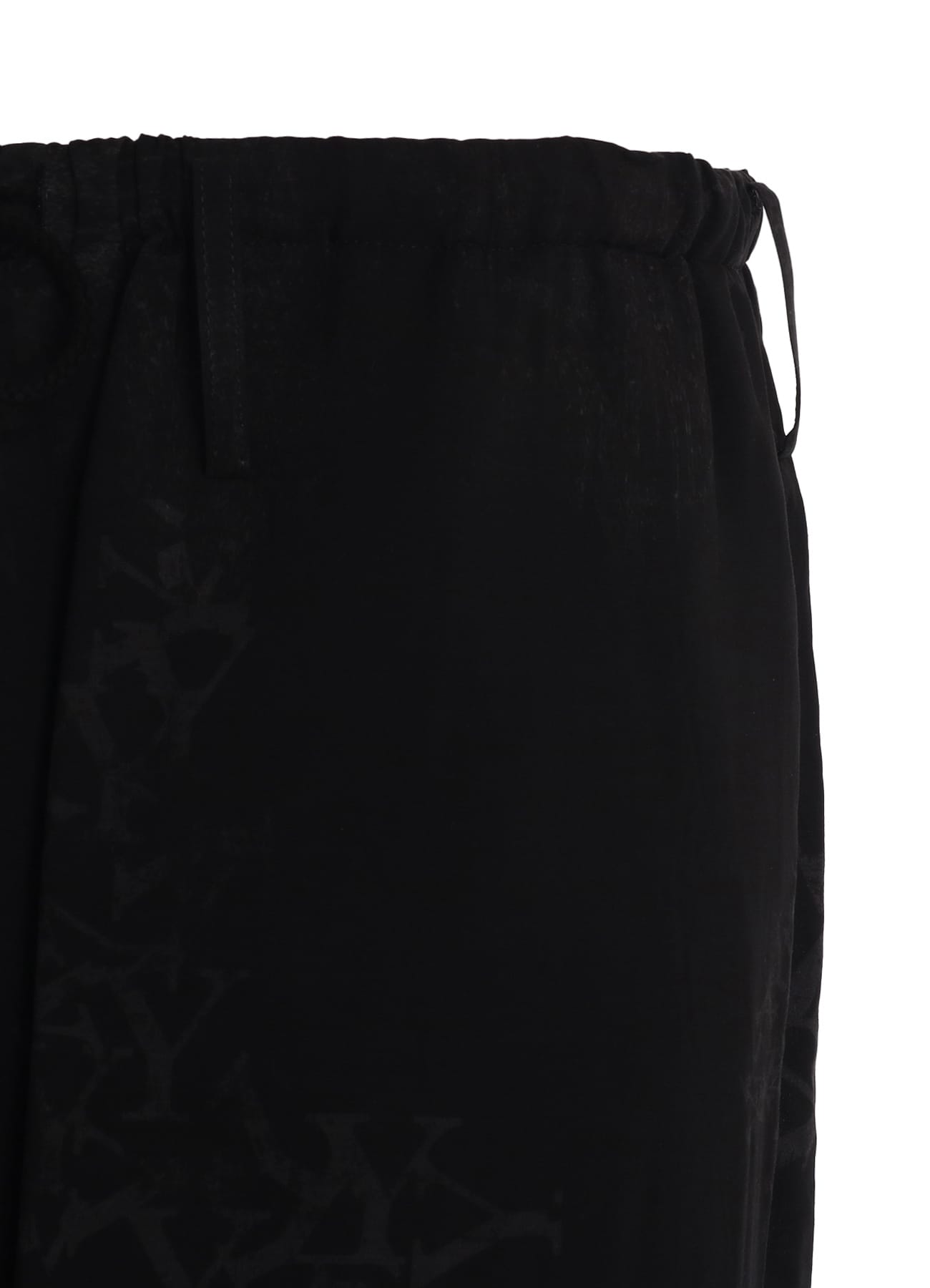 RAYON “Y” LETTER AND SUN-MOON PRINT DRAWSTRING PANTS