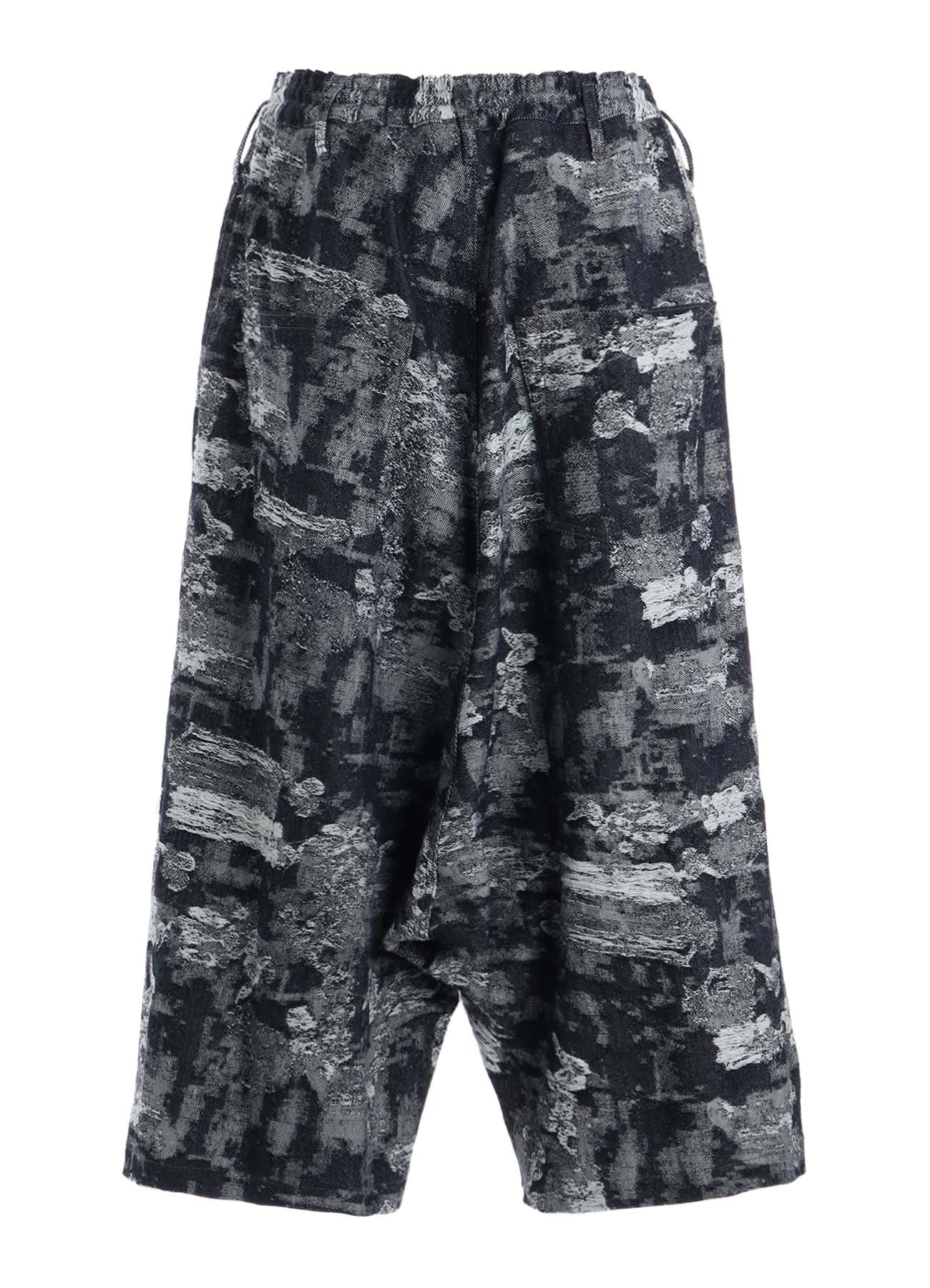 JACQUARD DENIM SAROUEL PANTS