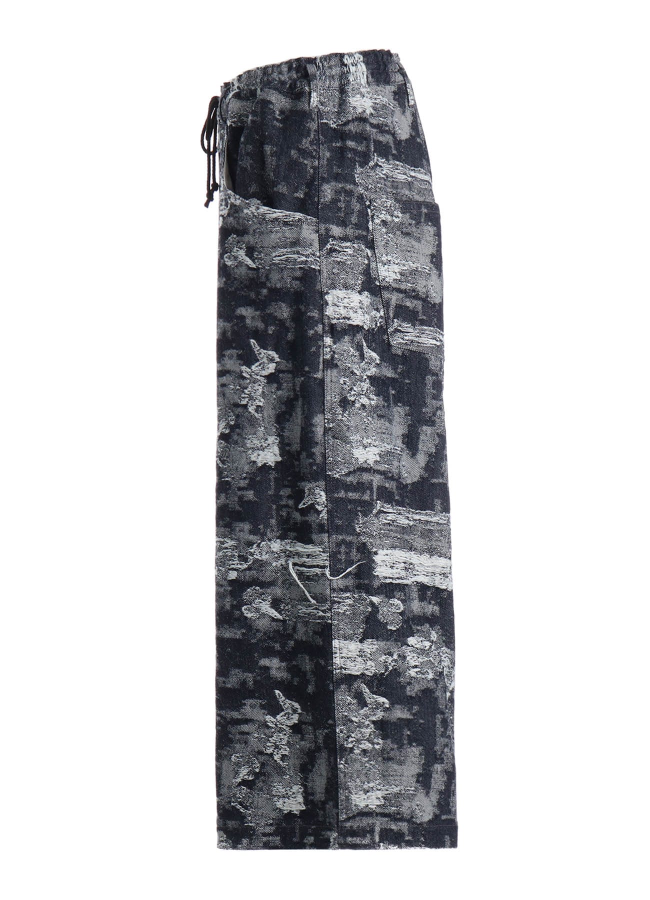 JACQUARD DENIM SAROUEL PANTS