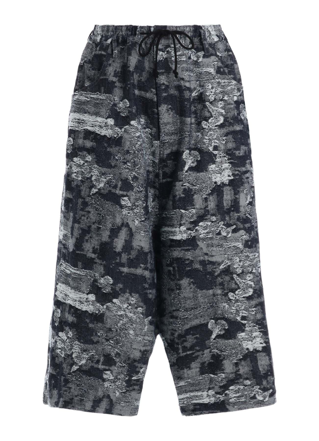 JACQUARD DENIM SAROUEL PANTS