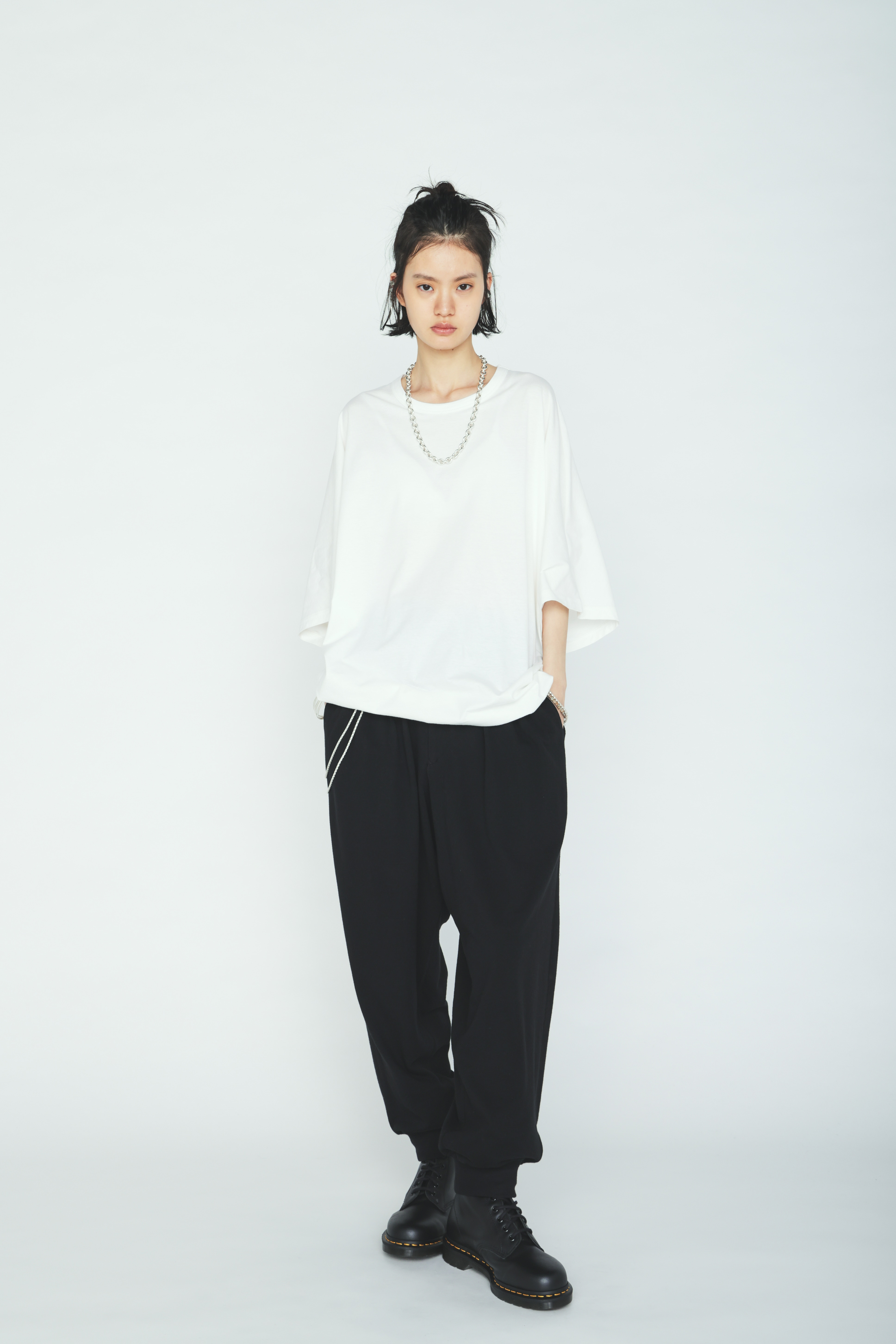 40/1 COTTON GAUZE FLEECE TWO-TUCK JOGGER PANTS