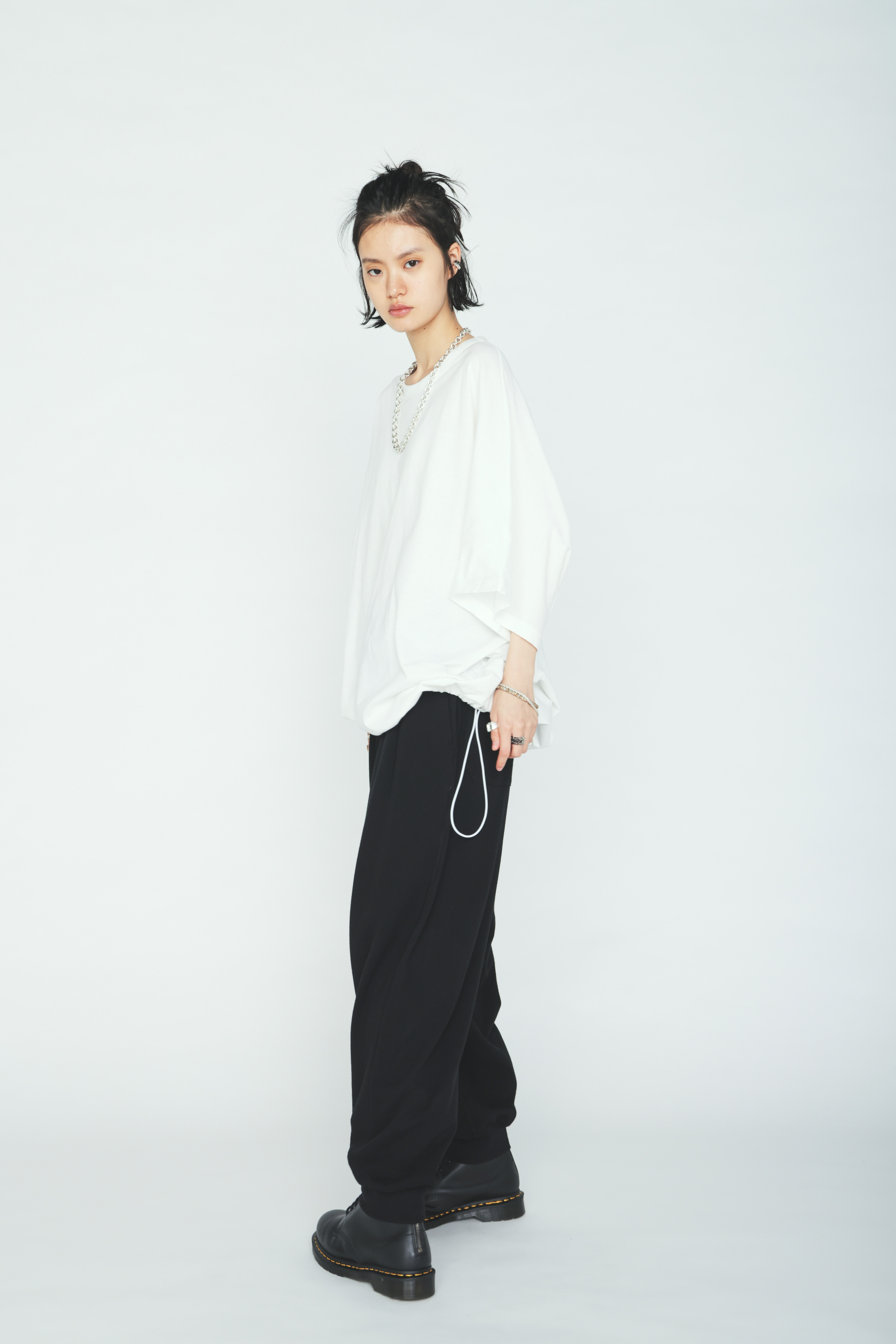 40/1 COTTON GAUZE FLEECE TWO-TUCK JOGGER PANTS
