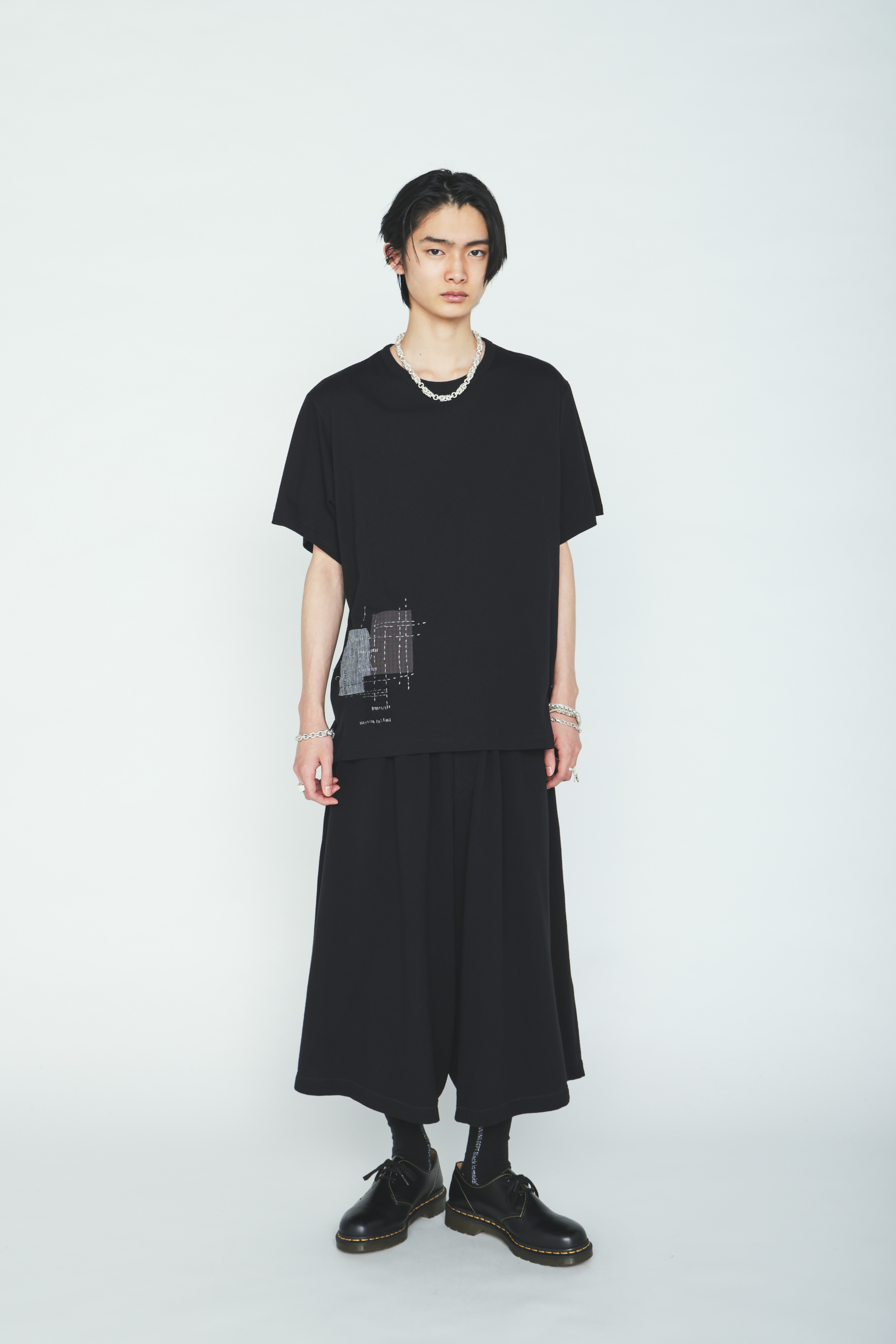 40/1 COTTON GAUZE FLEECE CULOTTE PANTS