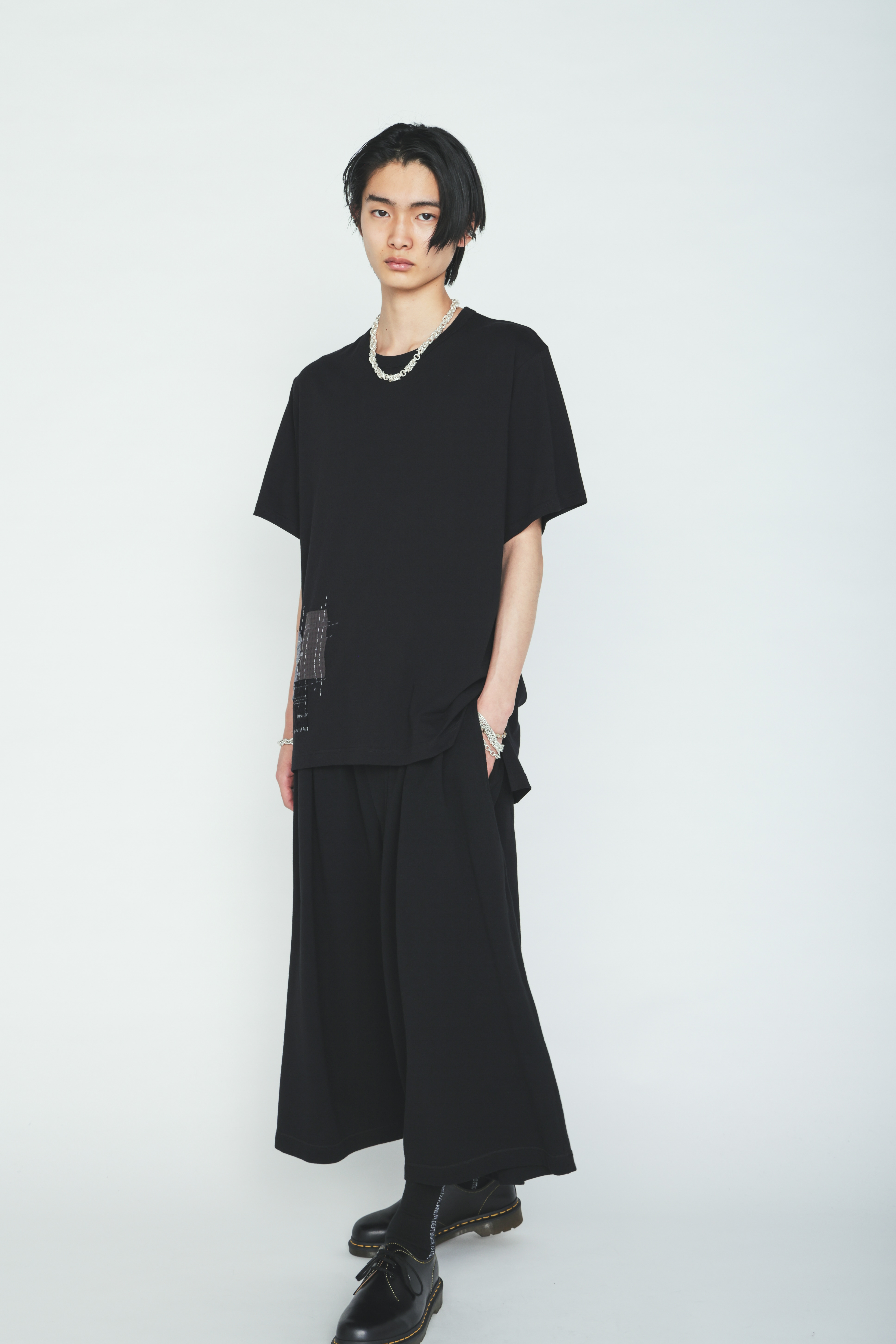 40/1 COTTON GAUZE FLEECE CULOTTE PANTS