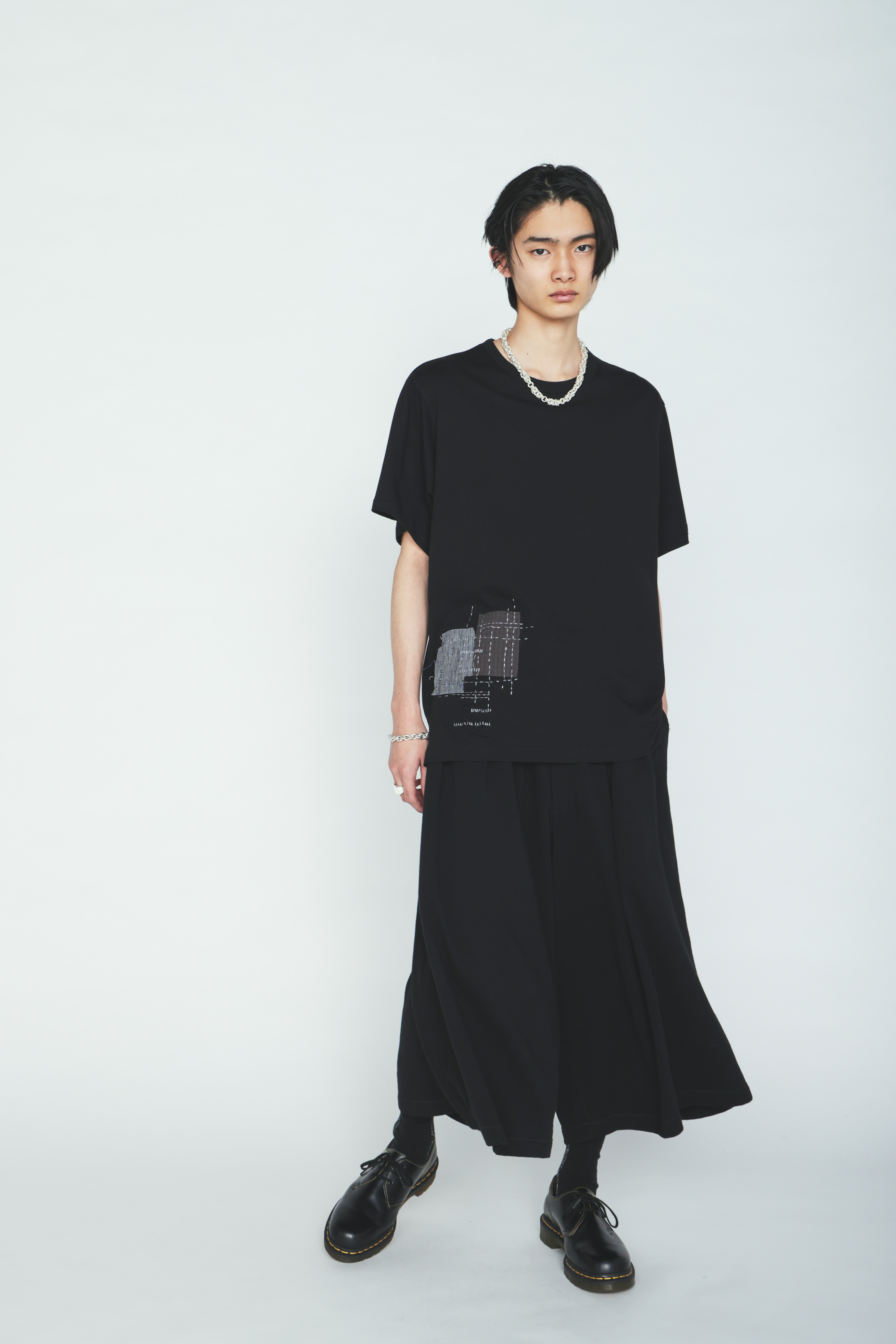 40/1 COTTON GAUZE FLEECE CULOTTE PANTS