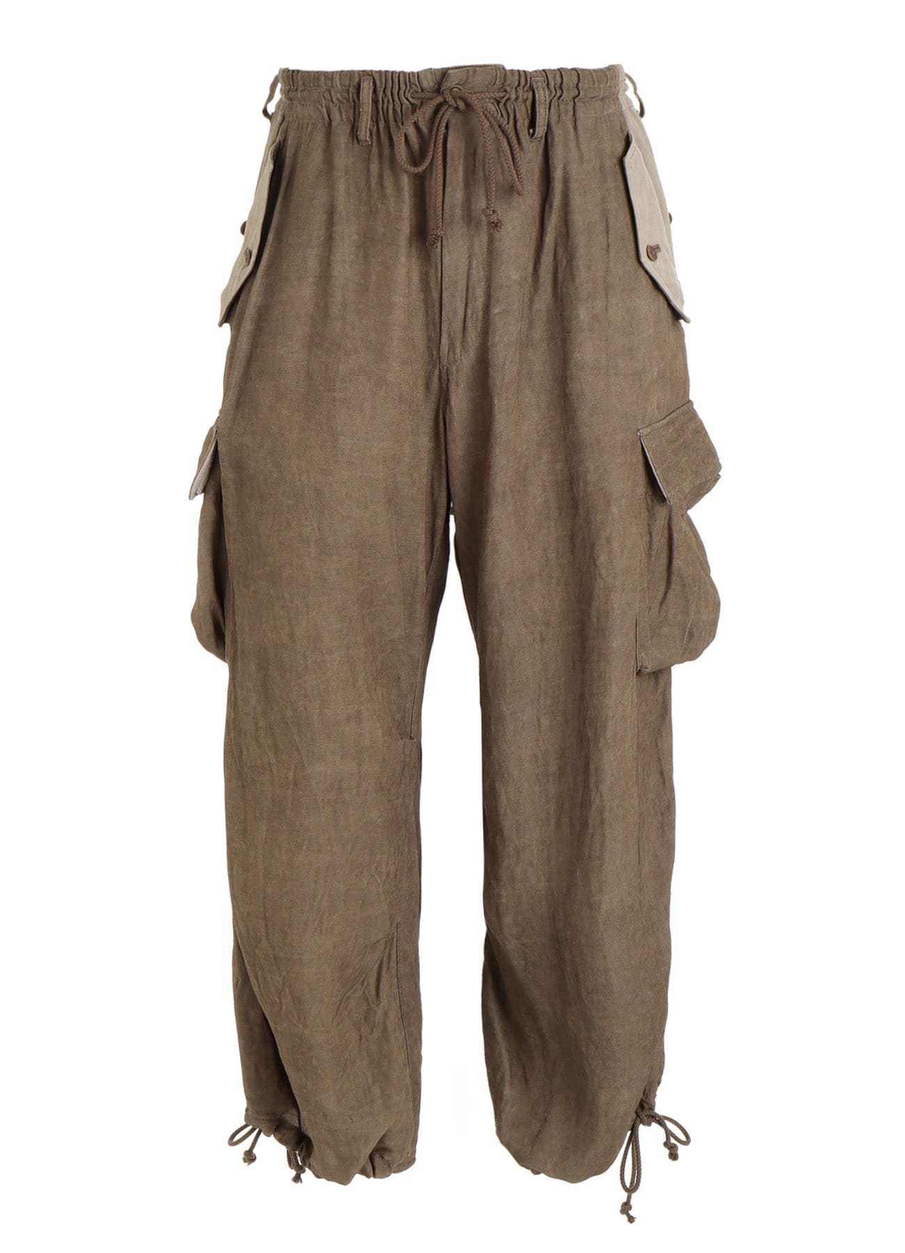 VIS/LI TWILL PIGMENT PRINT KNEE-TUCK CARGO PANTS