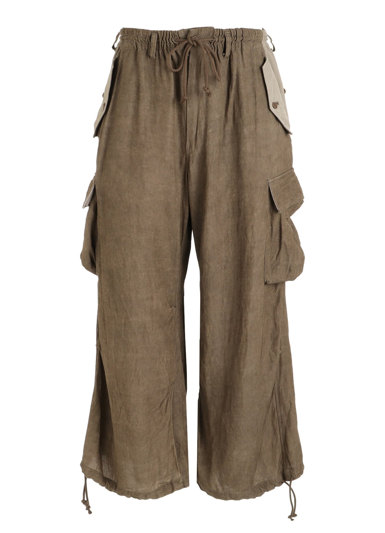 VIS/LI TWILL PIGMENT PRINT KNEE-TUCK CARGO PANTS