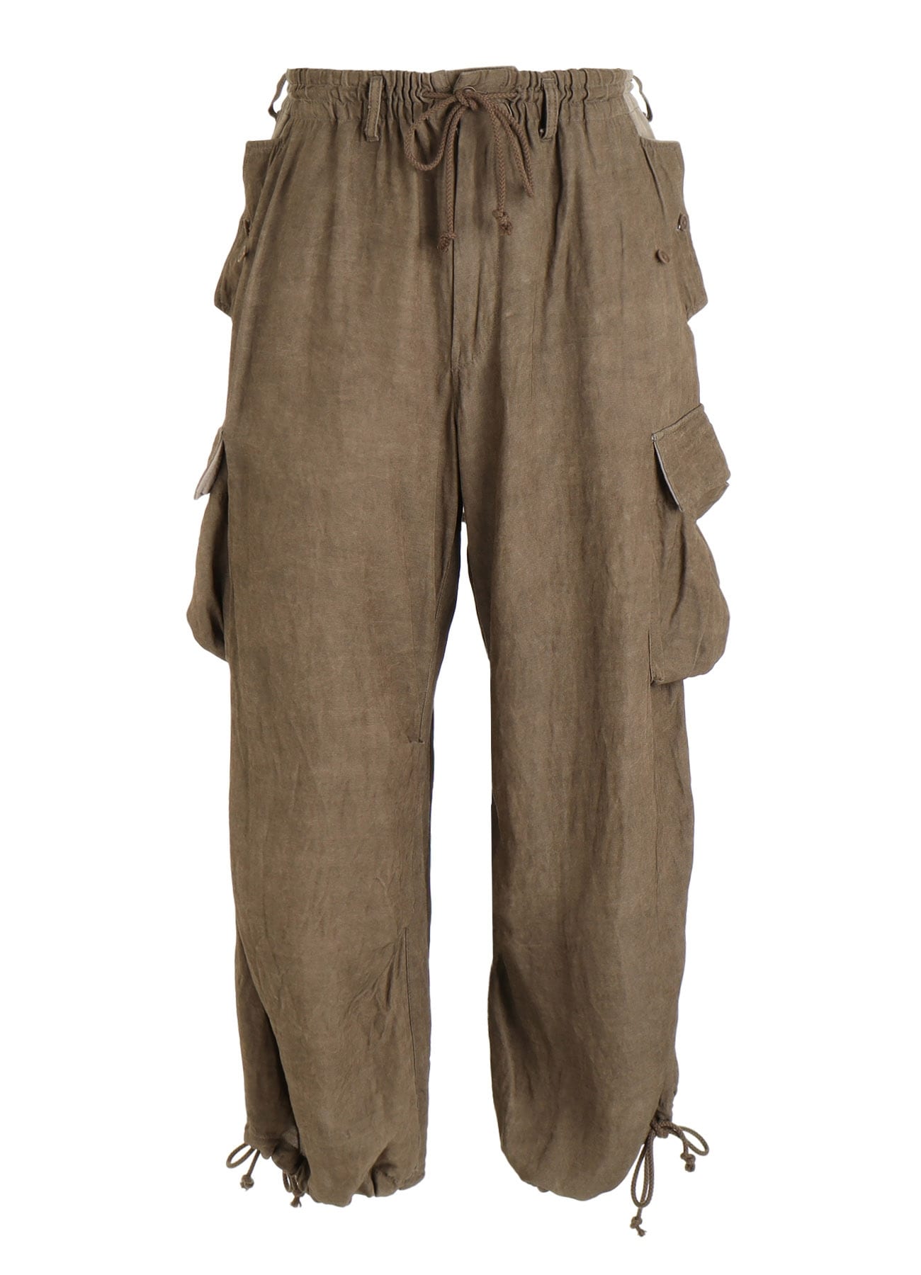 VIS/LI TWILL PIGMENT PRINT KNEE-TUCK CARGO PANTS
