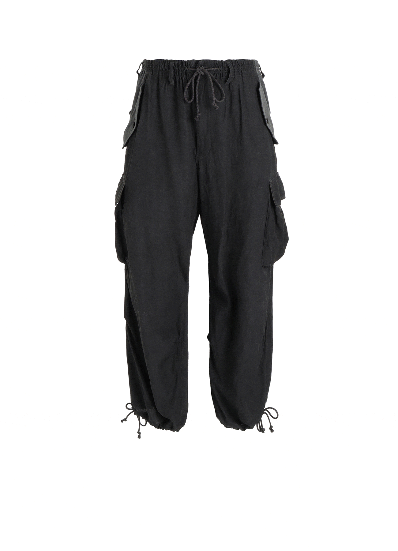 VIS/LI TWILL PIGMENT PRINT KNEE-TUCK CARGO PANTS