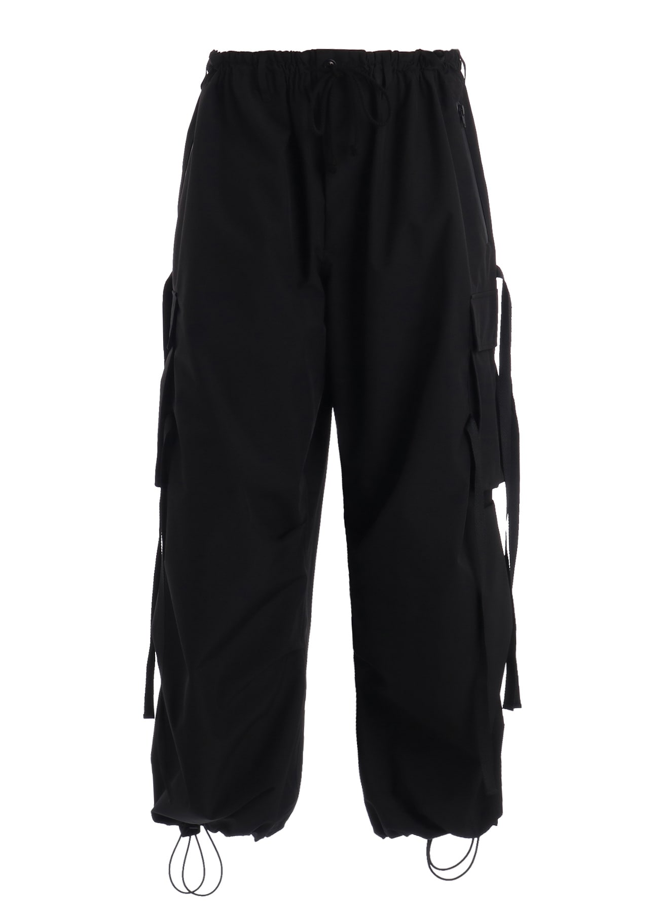 WATERPROOF TECH FABRIC STRAPPED TECHNO PANTS