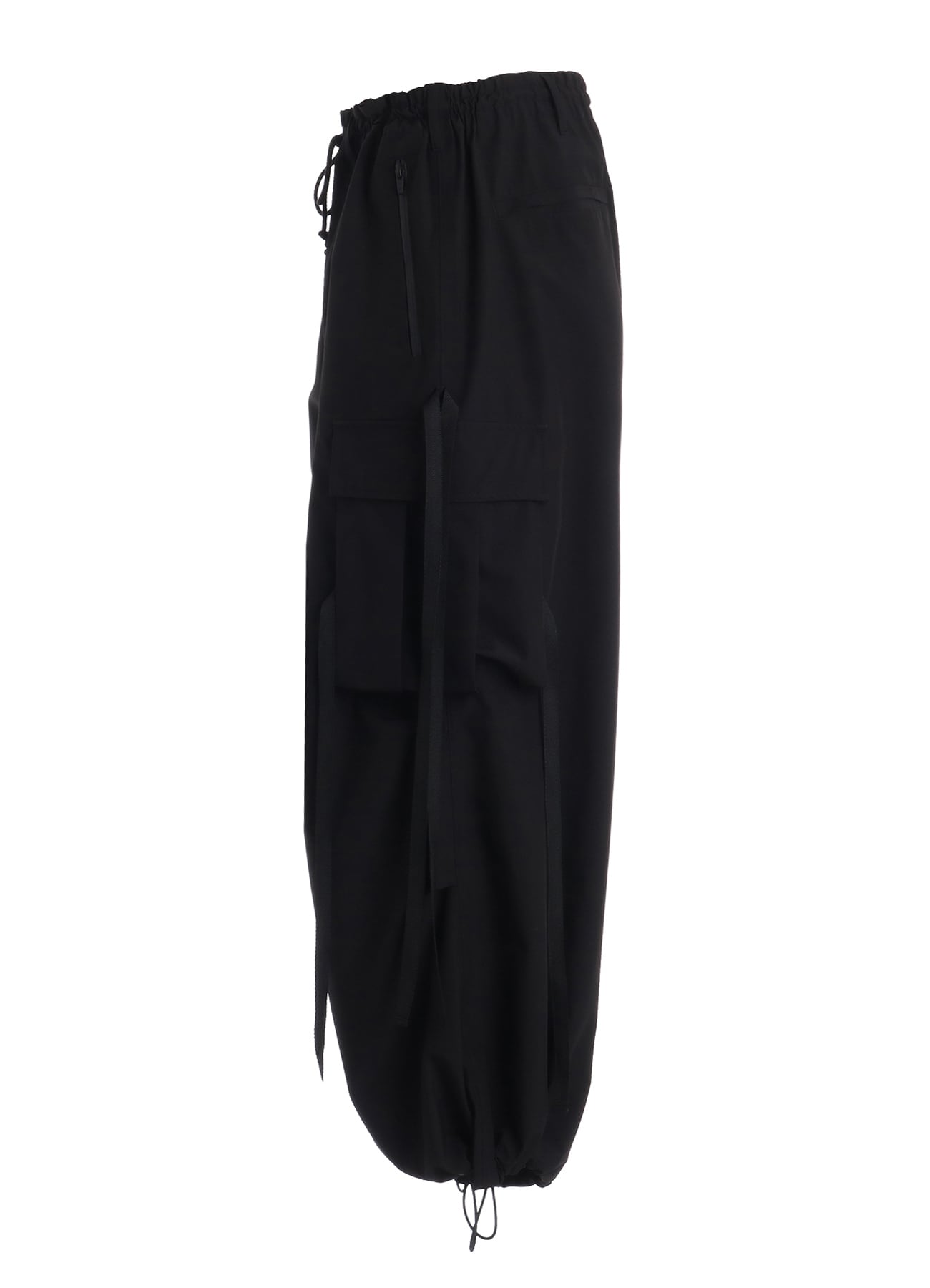 WATERPROOF TECH FABRIC STRAPPED TECHNO PANTS