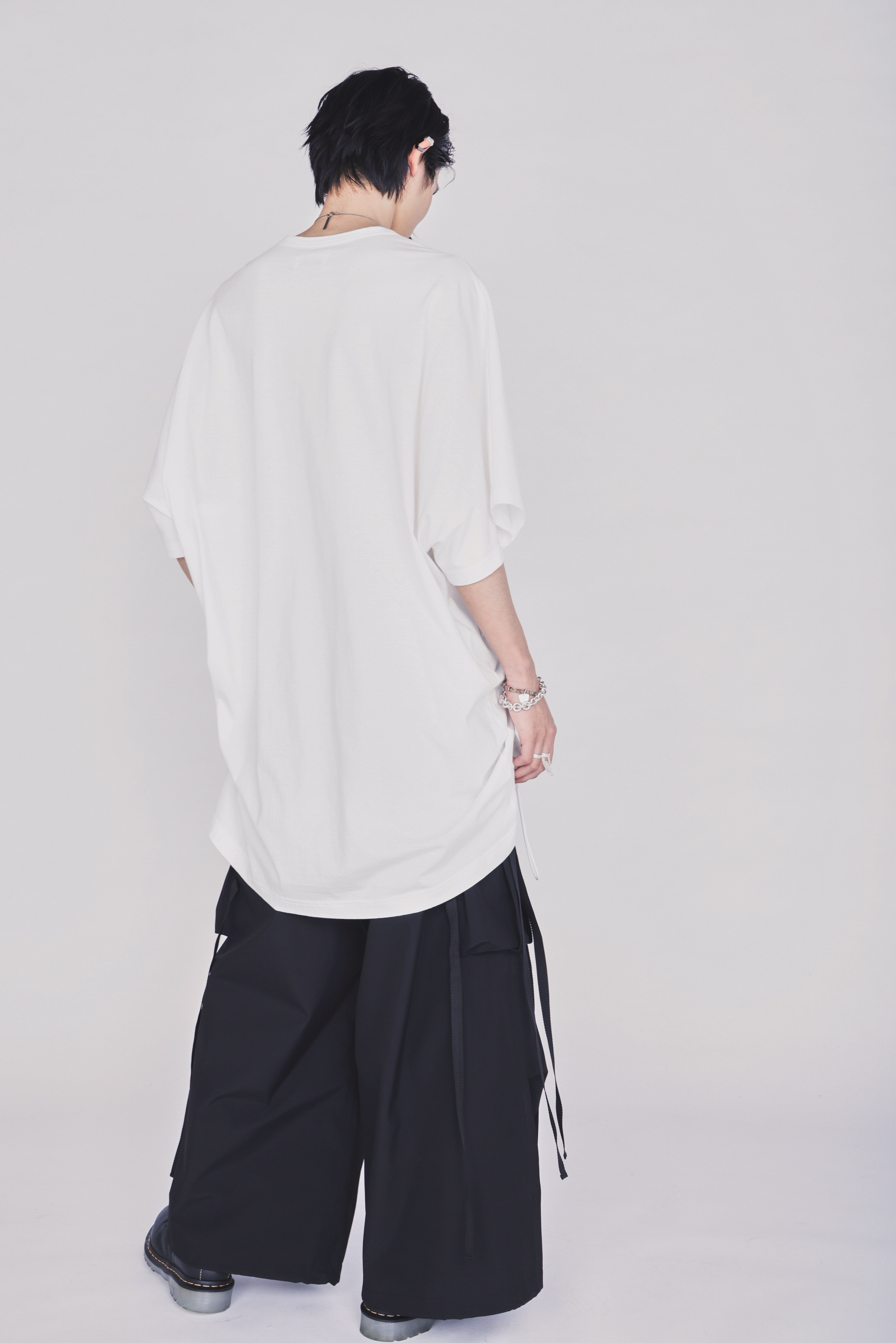 WATERPROOF TECH FABRIC STRAPPED TECHNO PANTS