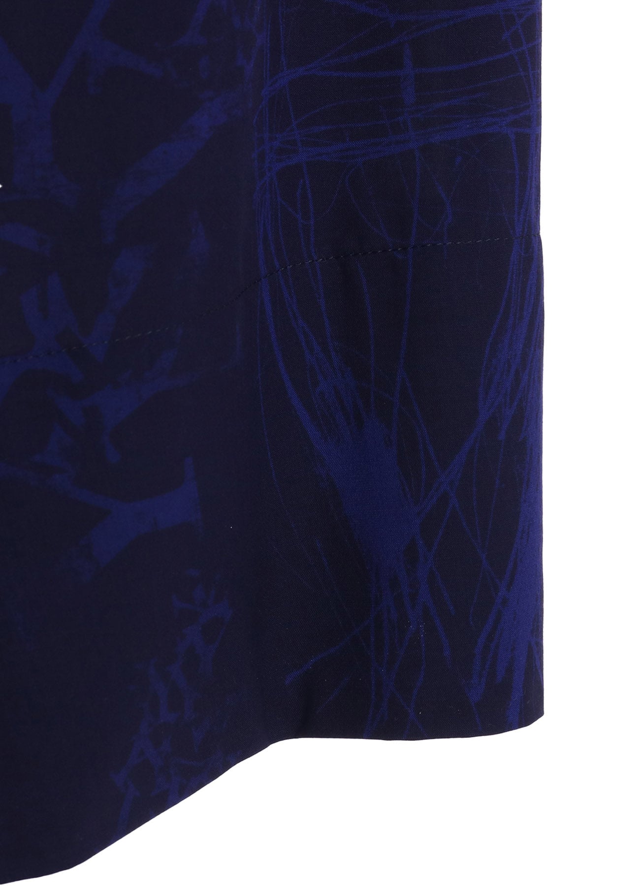 RAYON “Y” LETTER AND INDIAN MOTIF PRINT WRAP SKIRT(S Navy): S'YTE