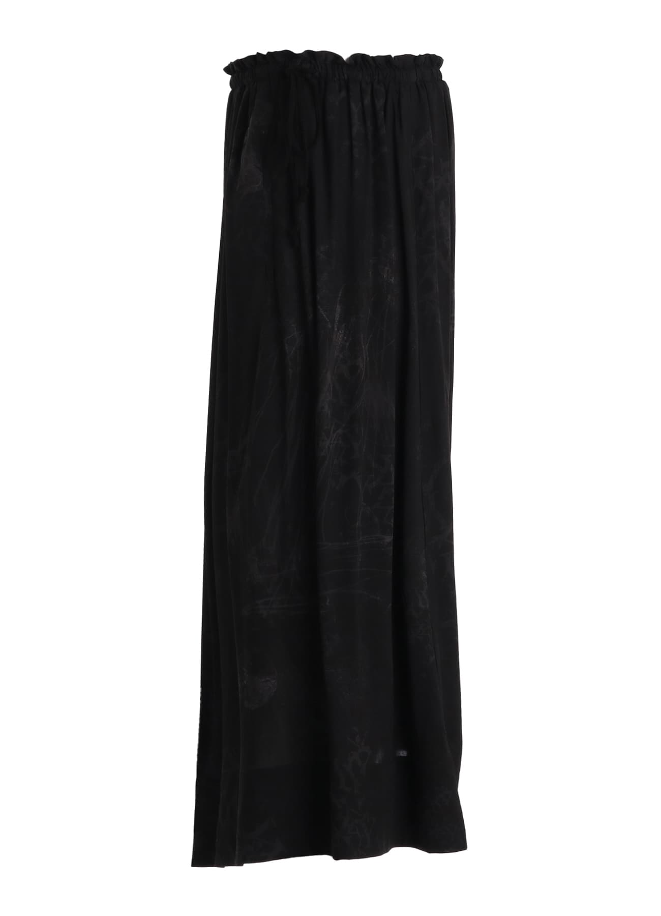 RAYON “Y” LETTER AND SUN-MOON PRINT WRAP SKIRT