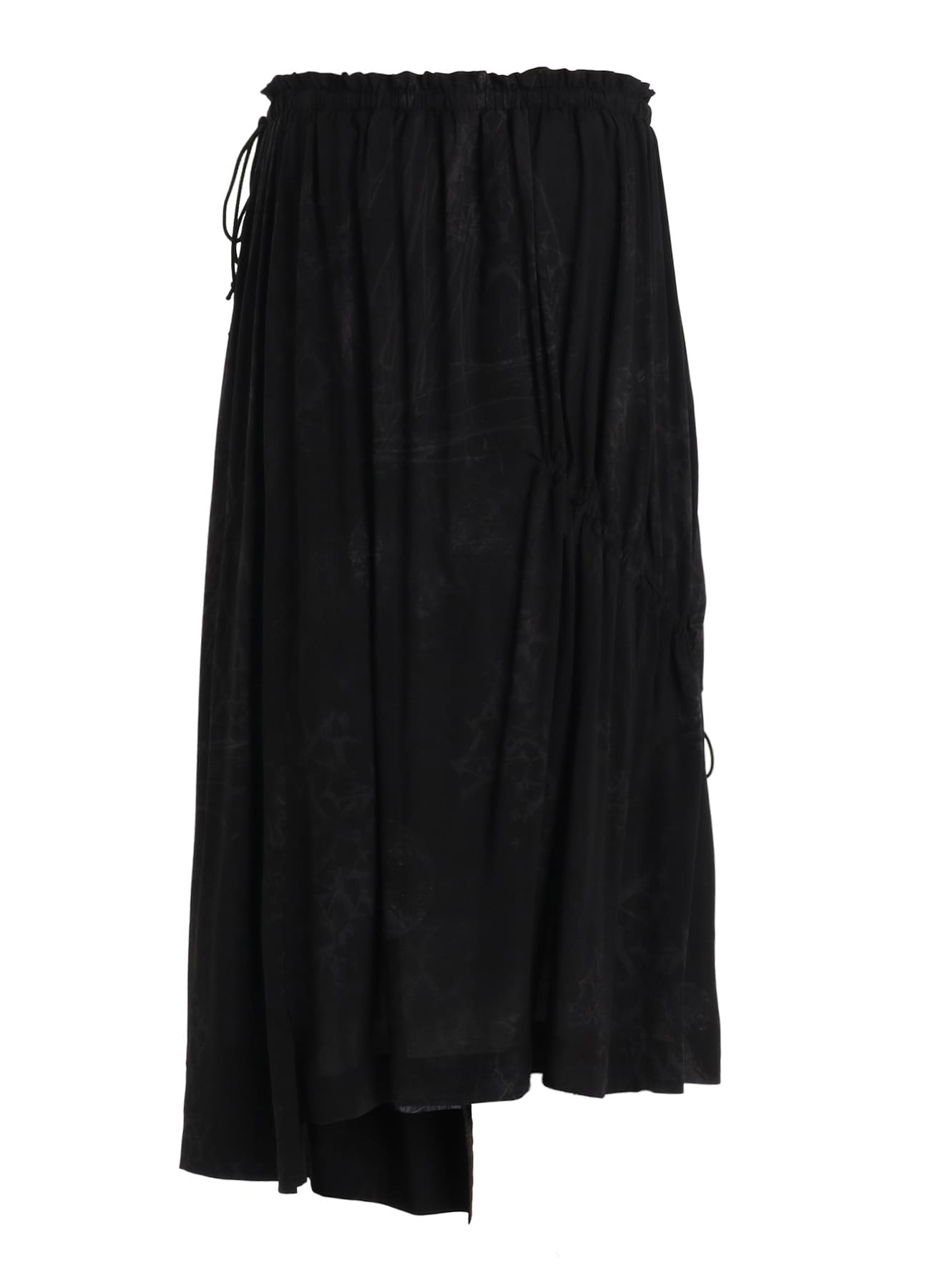 RAYON “Y” LETTER AND SUN-MOON PRINT WRAP SKIRT