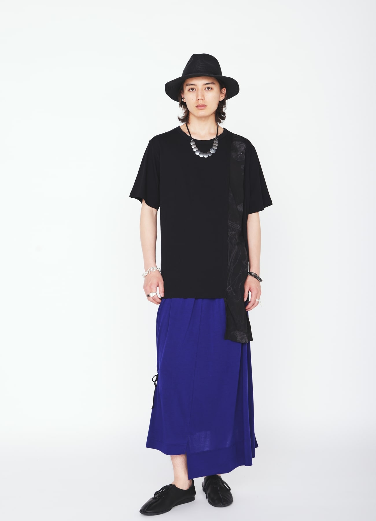 RAYON JERSEY DRAWSTRING SKIRT