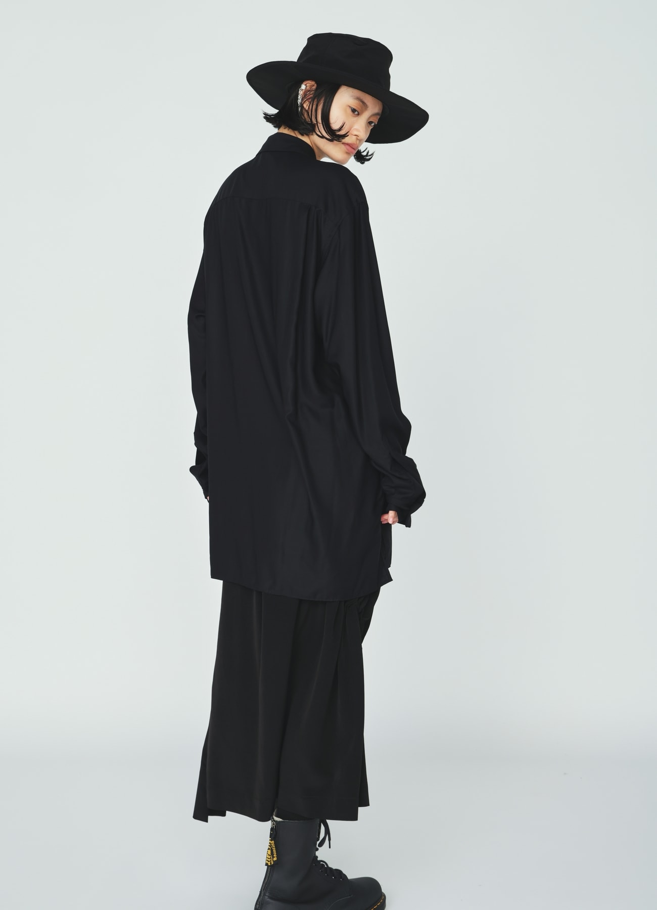 CREPE de CHINE DRAWSTRING SKIRT