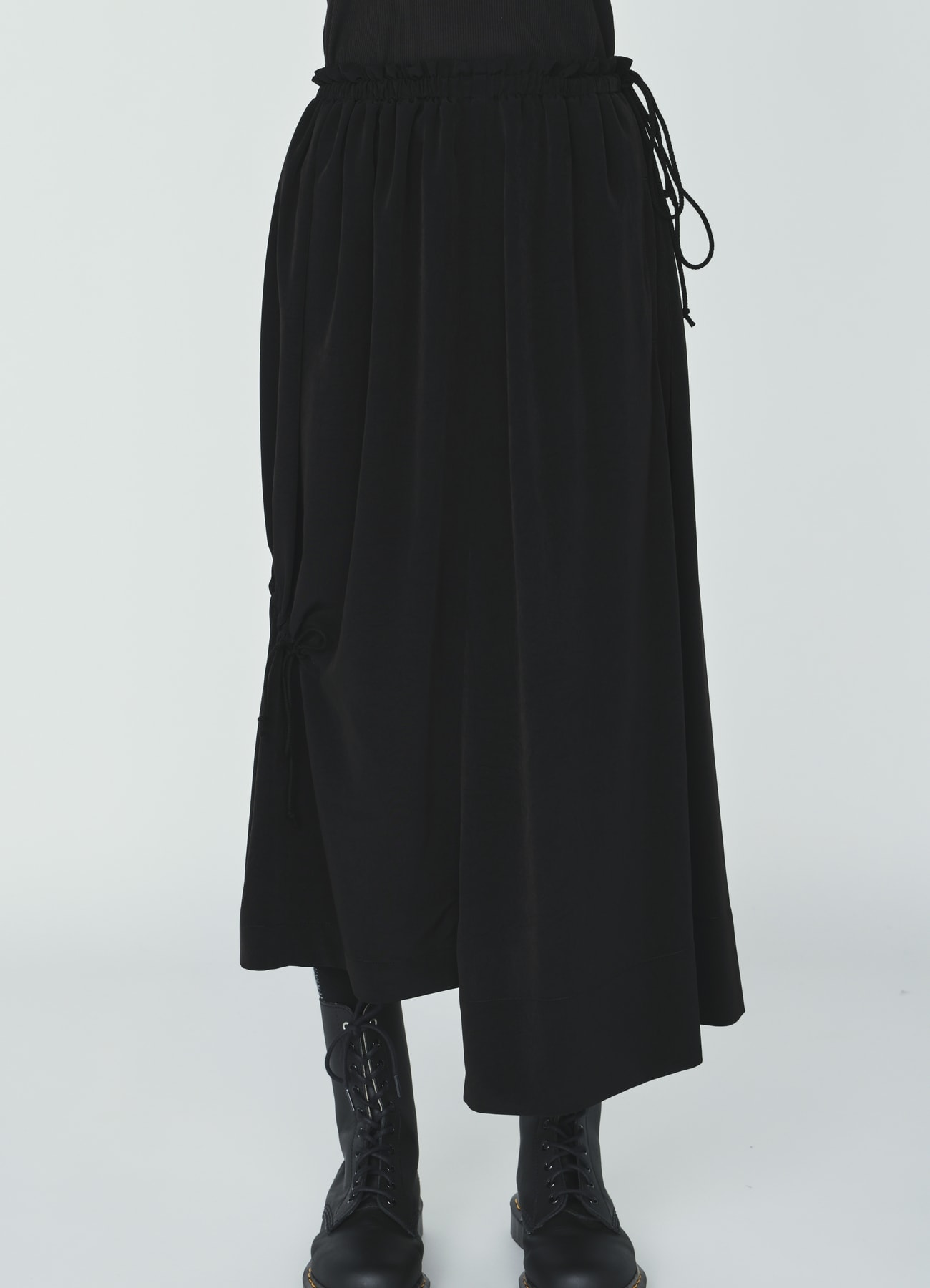 CREPE de CHINE DRAWSTRING SKIRT