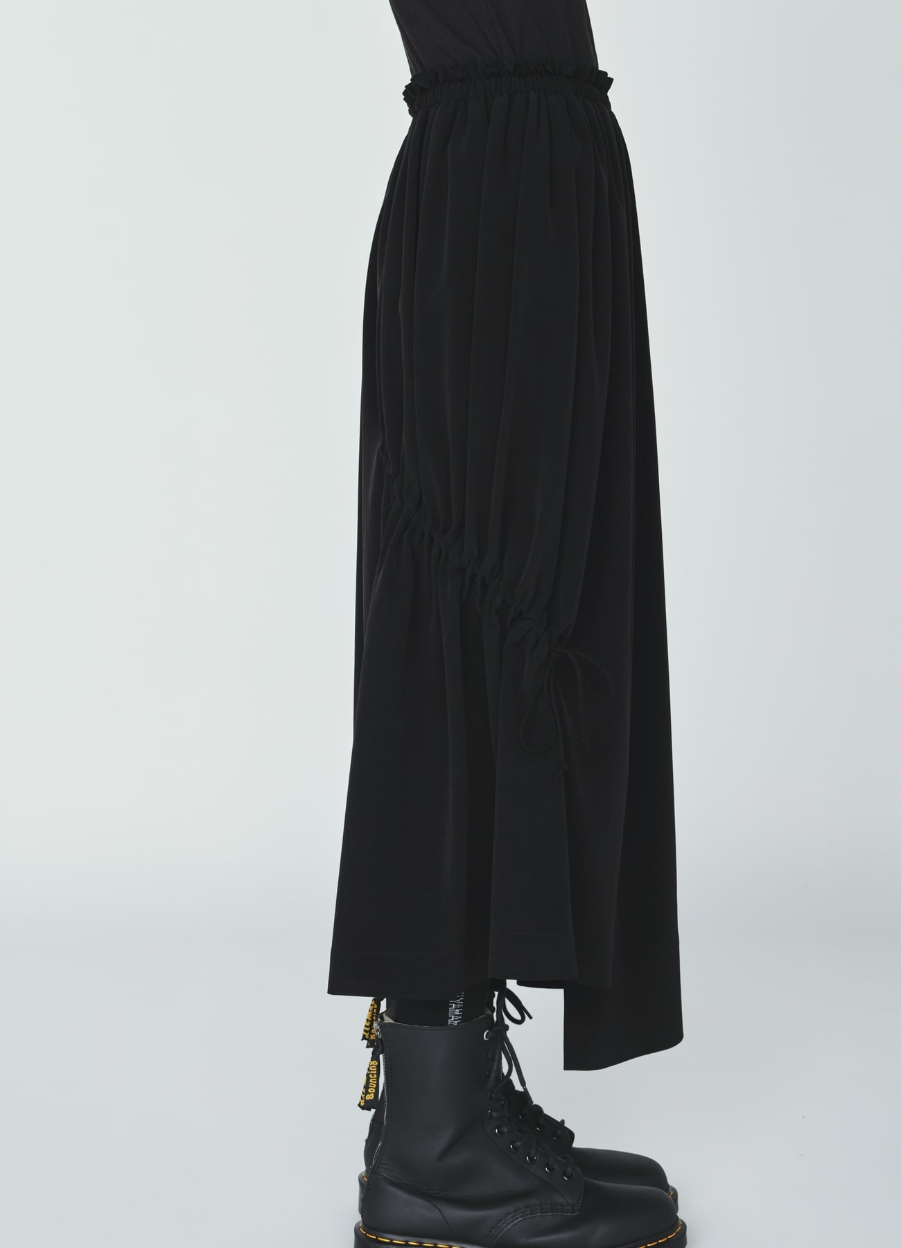 CREPE de CHINE DRAWSTRING SKIRT