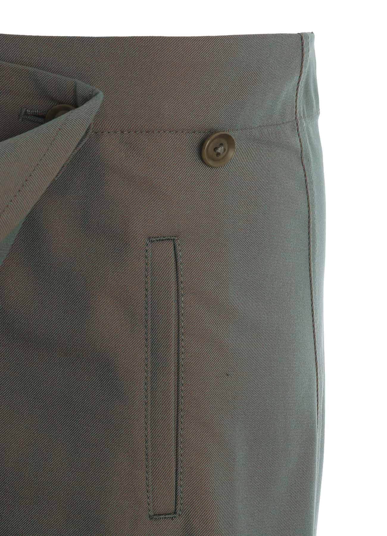 PE/RY REFLECTIVE TWILL WRAP SKIRT