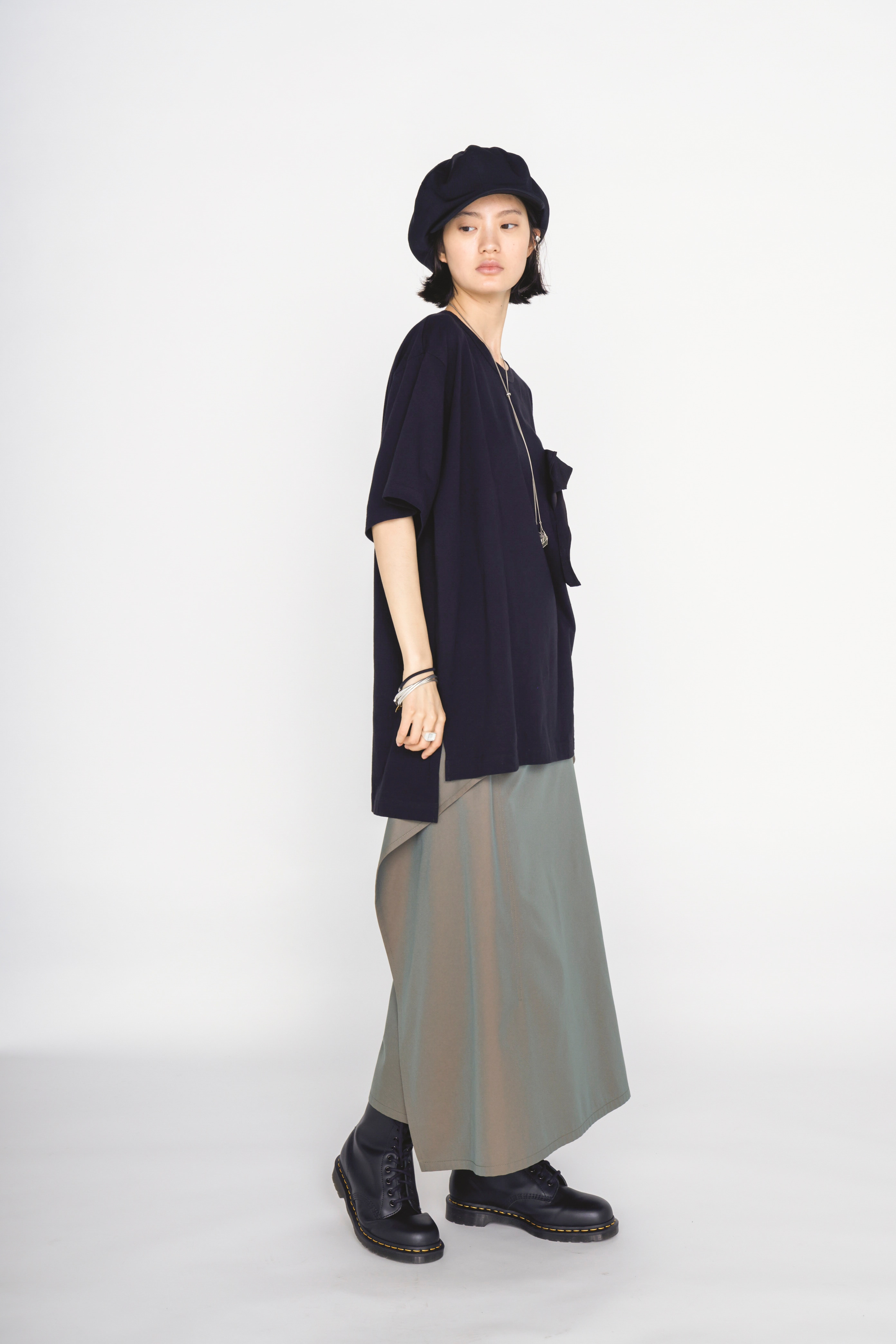 PE/RY REFLECTIVE TWILL WRAP SKIRT