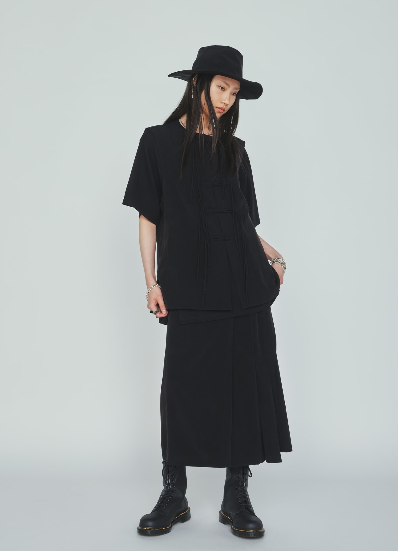 CREPE de CHINE WRAP SKIRT
