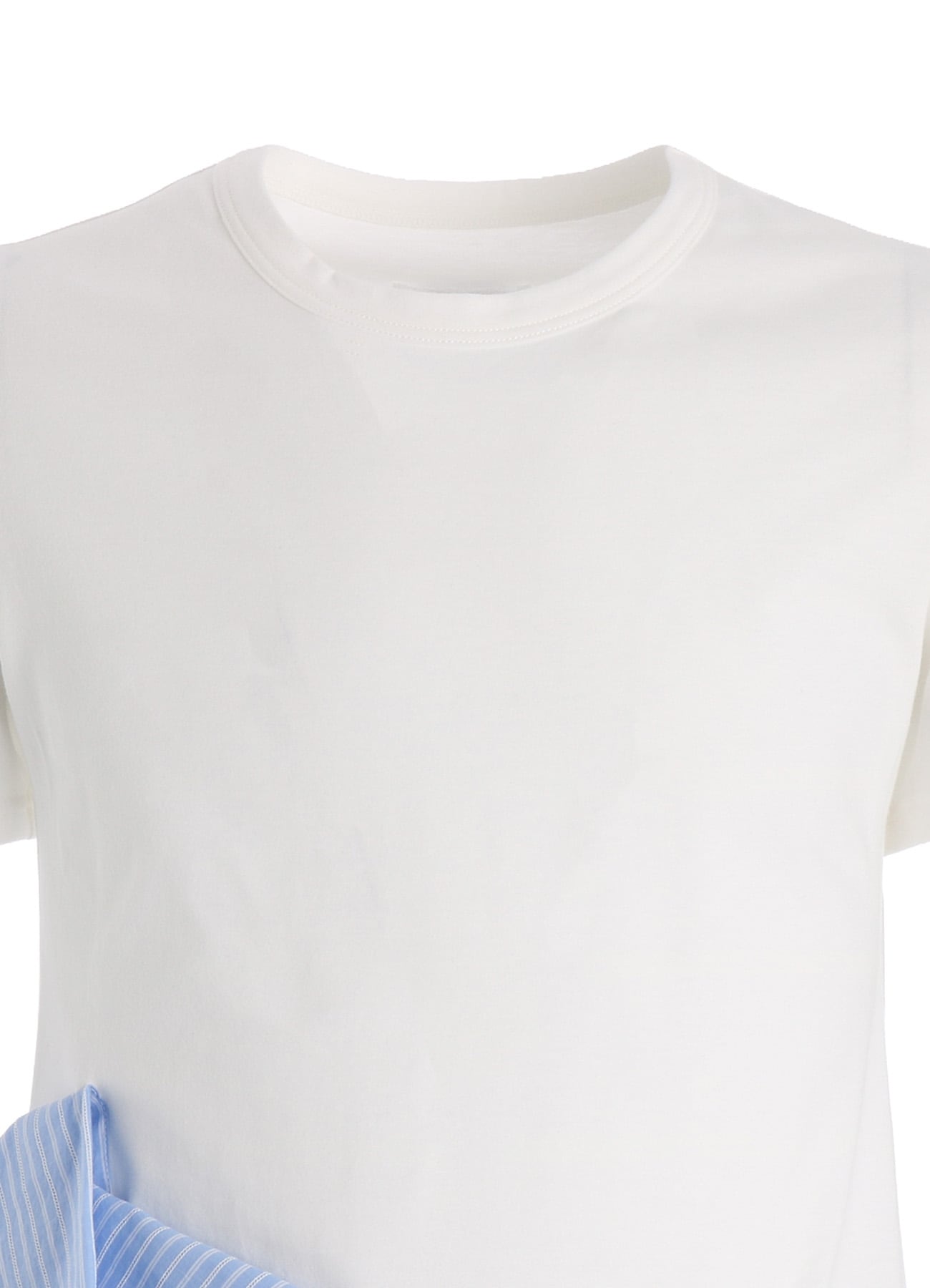 30/COTTON JERSEY WAIST DRAPE POCKET T-SHIRT