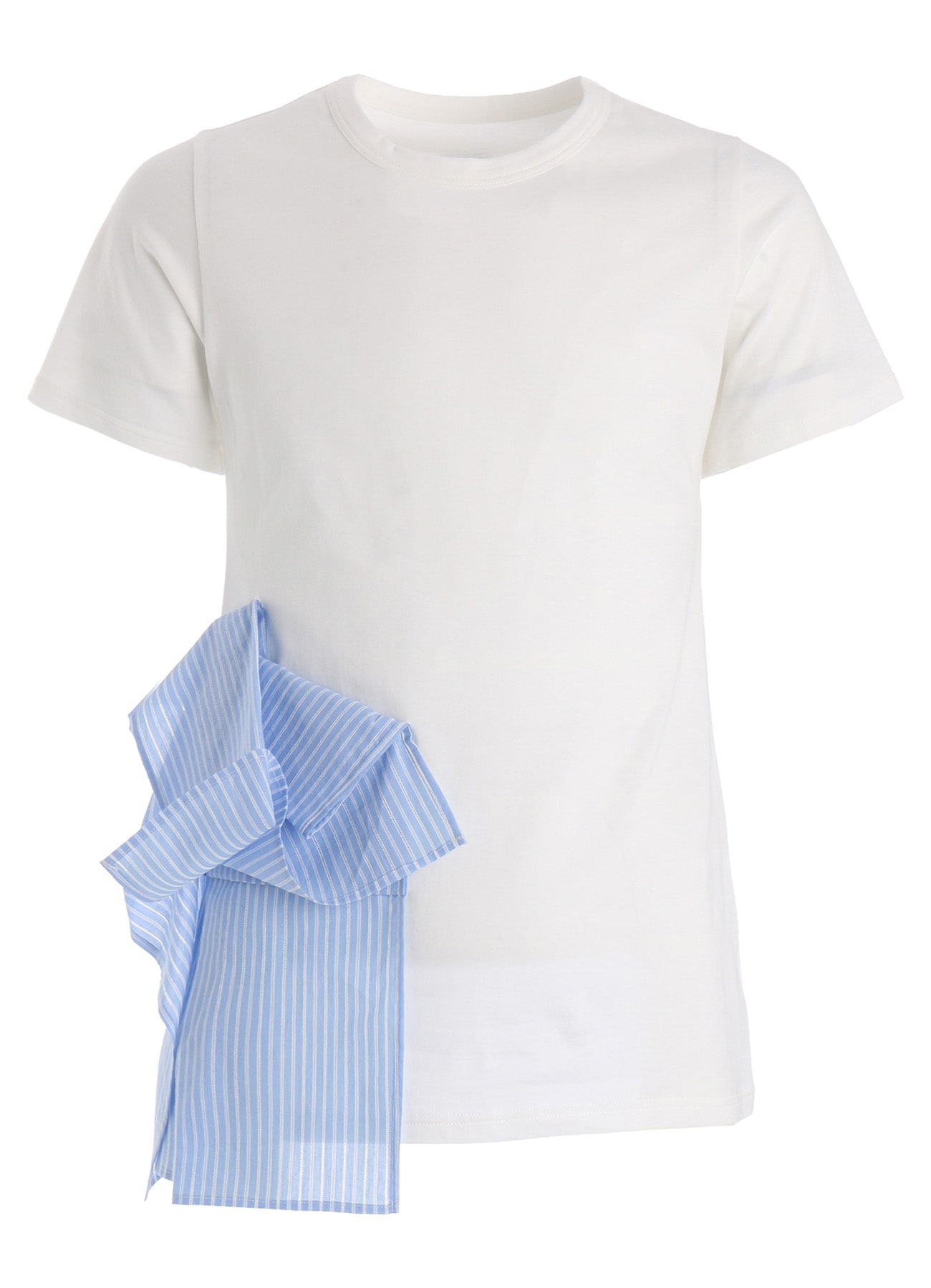 30/COTTON JERSEY WAIST DRAPE POCKET T-SHIRT