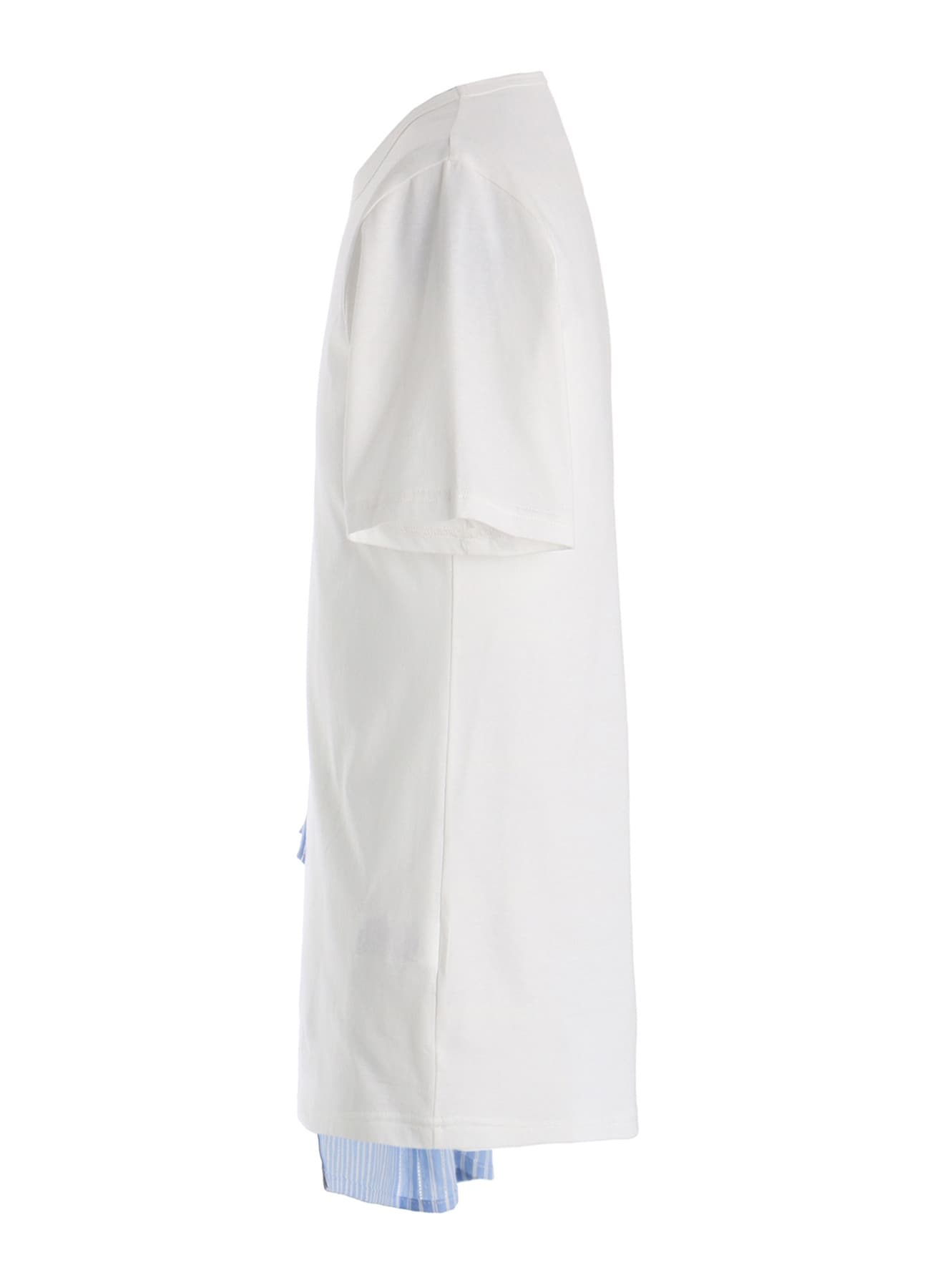 30/COTTON JERSEY WAIST DRAPE POCKET T-SHIRT