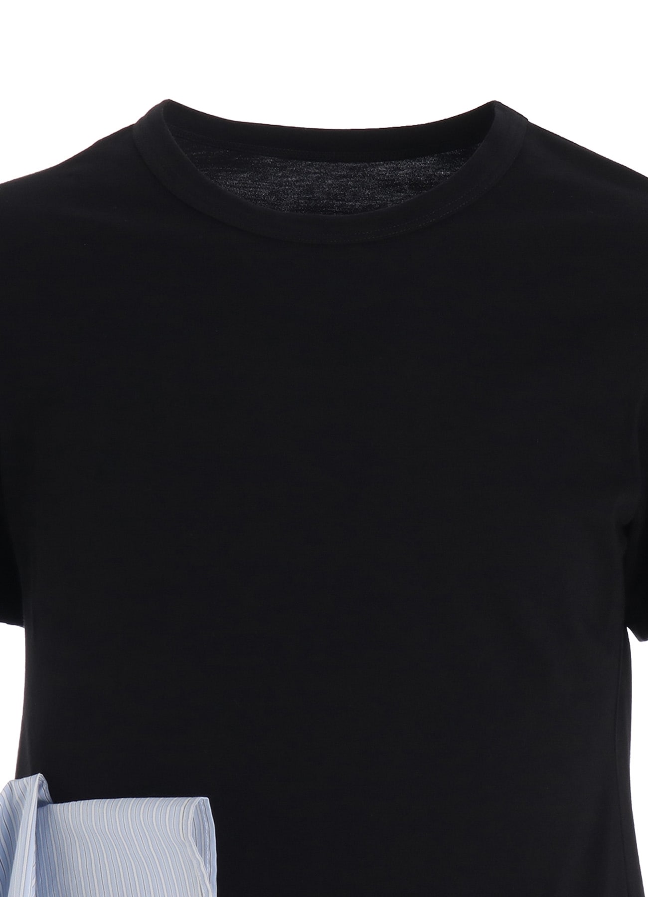 30/COTTON JERSEY WAIST DRAPE POCKET T-SHIRT