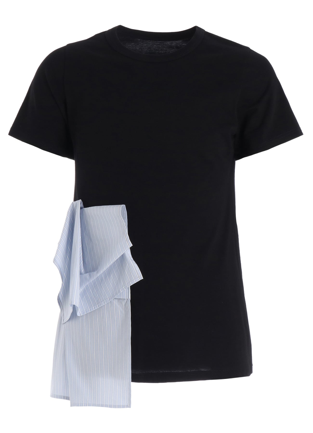 30/COTTON JERSEY WAIST DRAPE POCKET T-SHIRT
