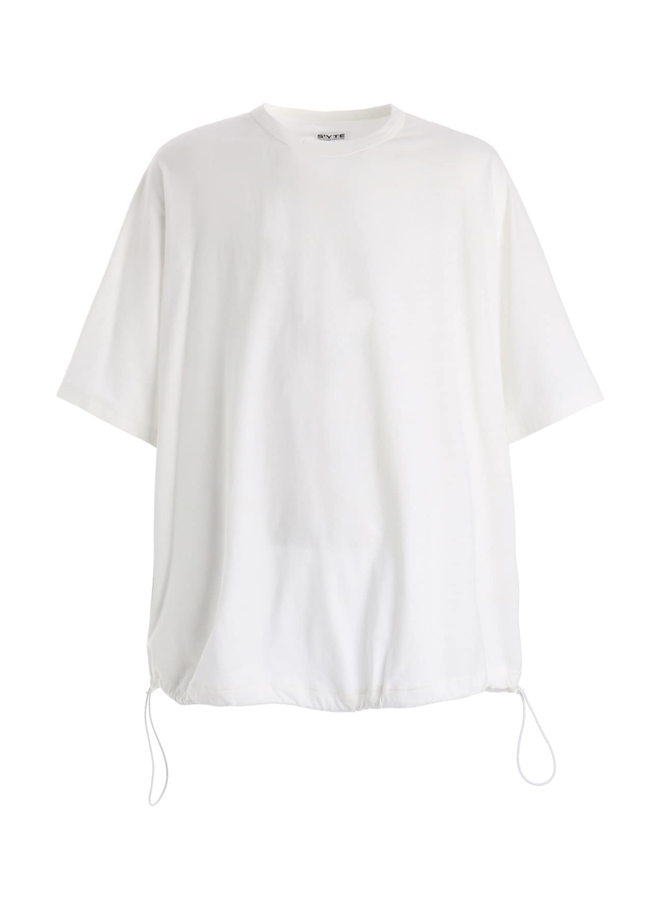 30/COTTON JERSEY ELASTIC HEM T-SHIRT