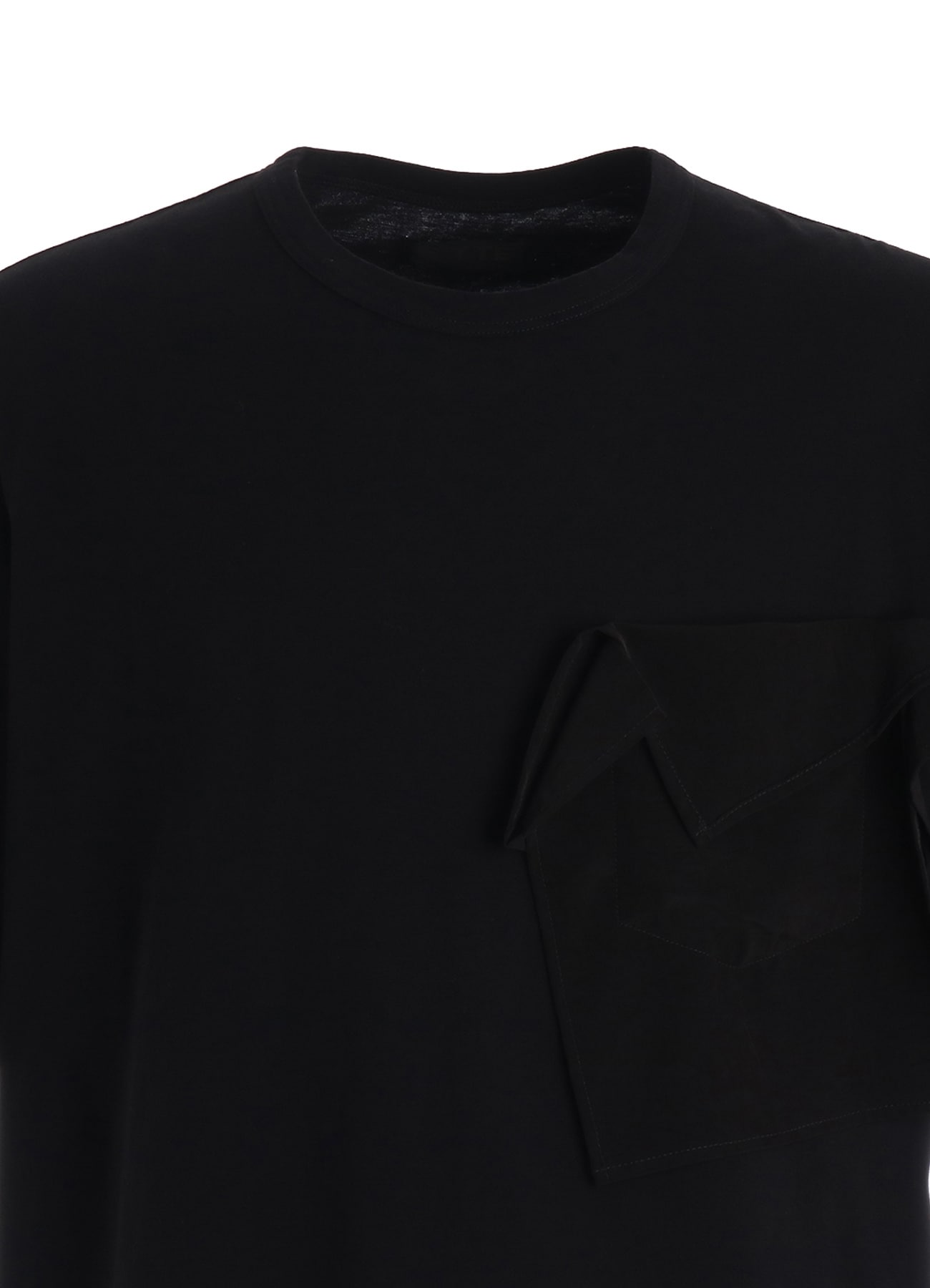 30/COTTON JERSEY DRAPE POCKET T-SHIRT