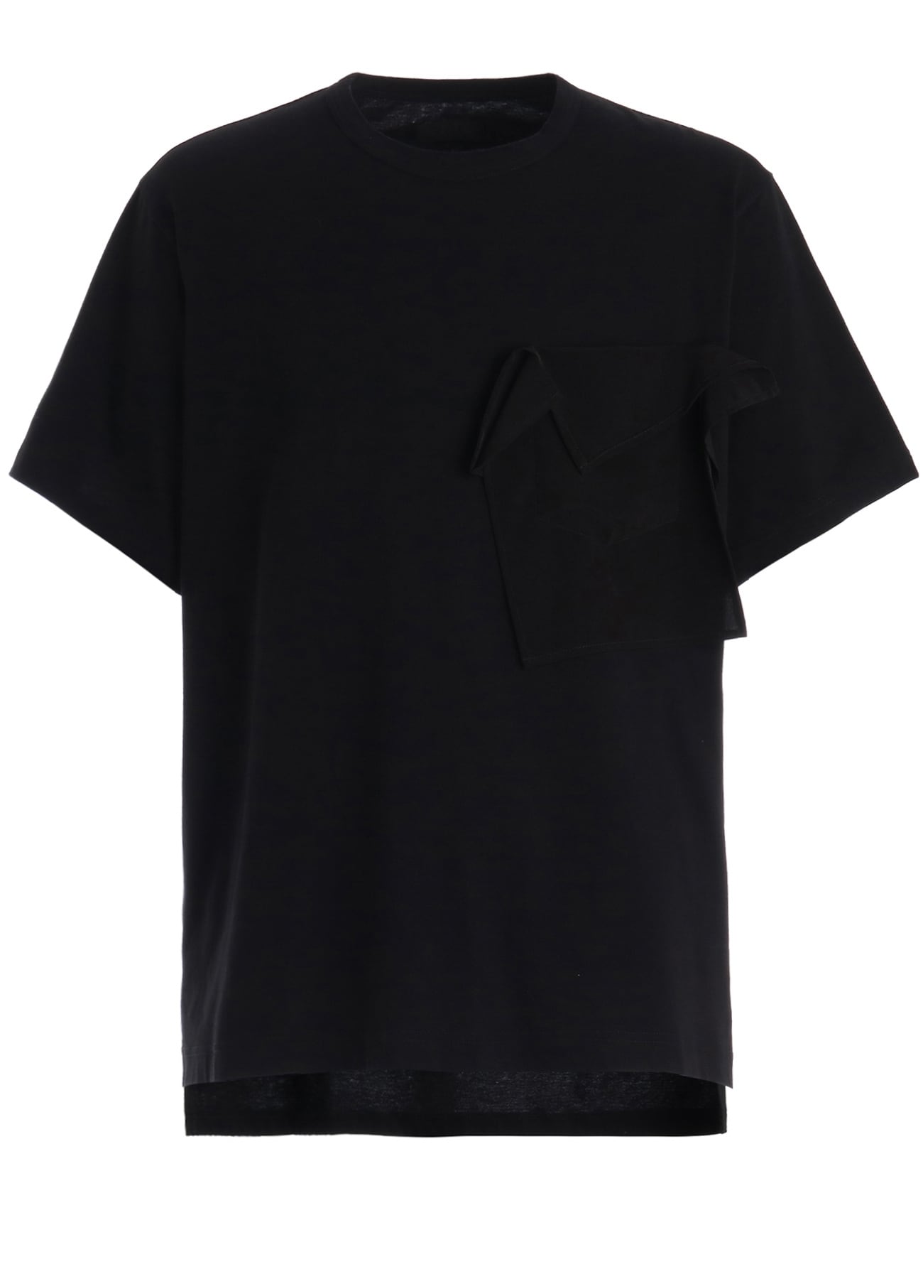 30/COTTON JERSEY DRAPE POCKET T-SHIRT