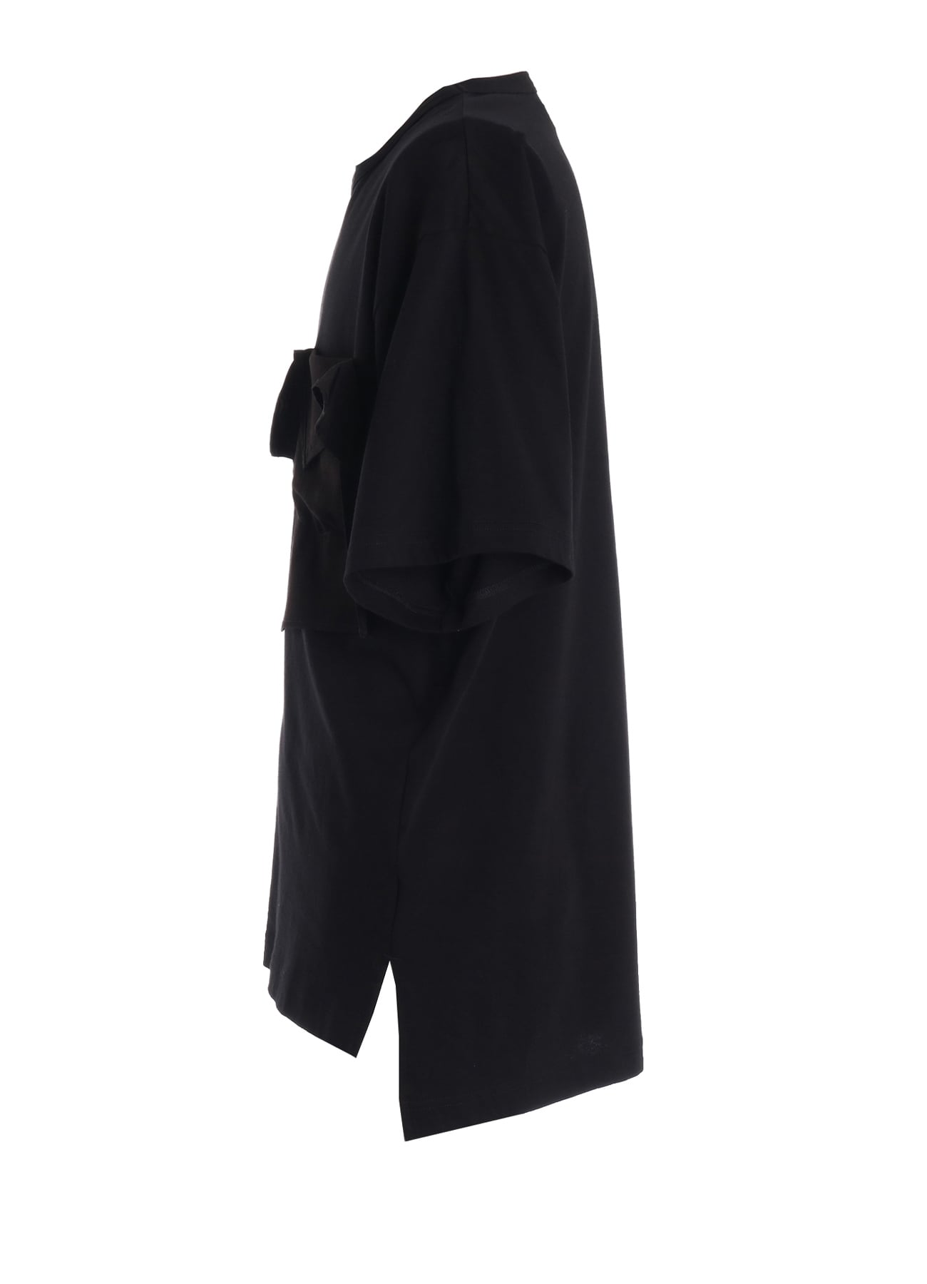 30/COTTON JERSEY DRAPE POCKET T-SHIRT