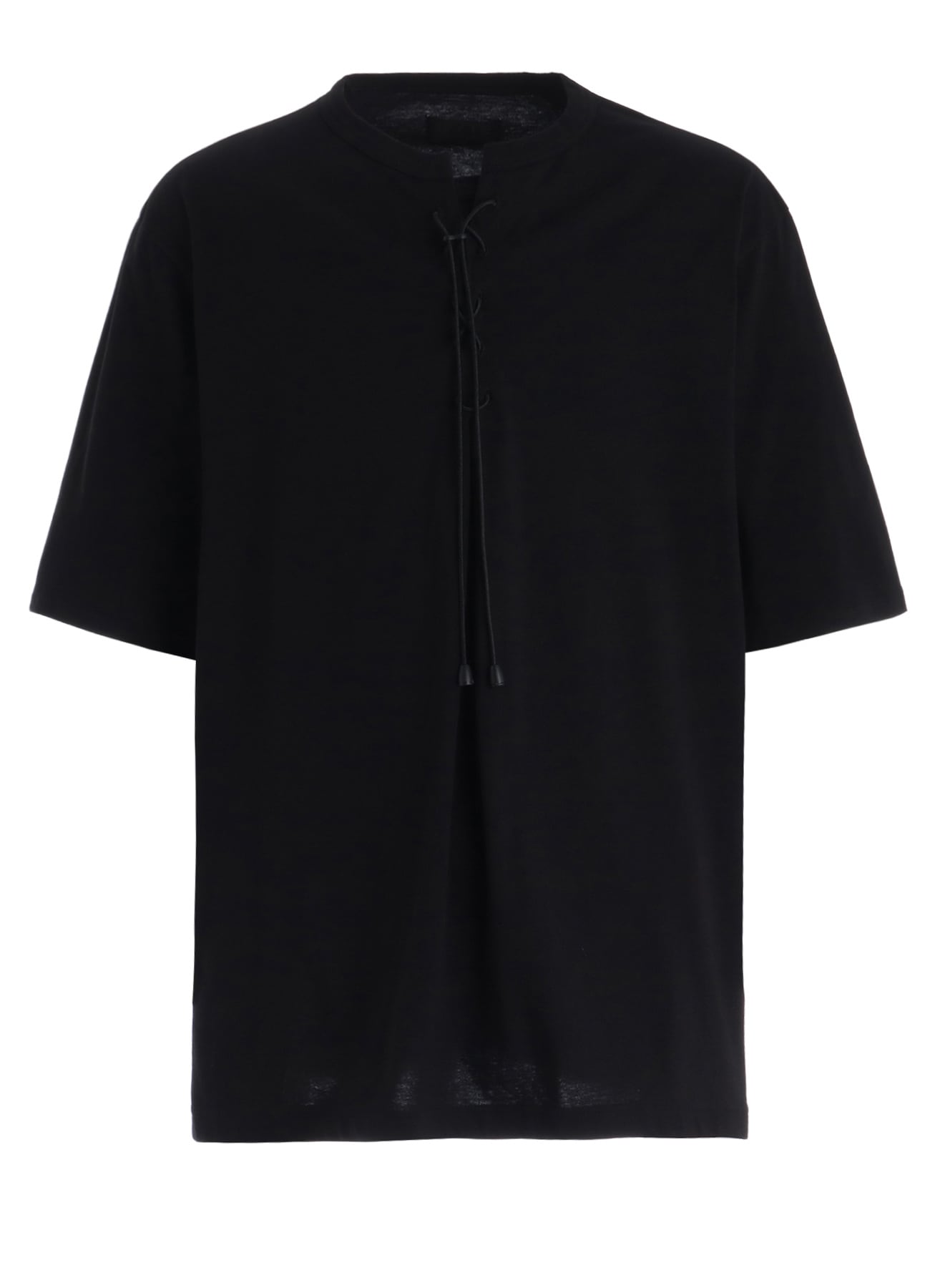 30/COTTON JERSEY LACE-UP T-SHIRT